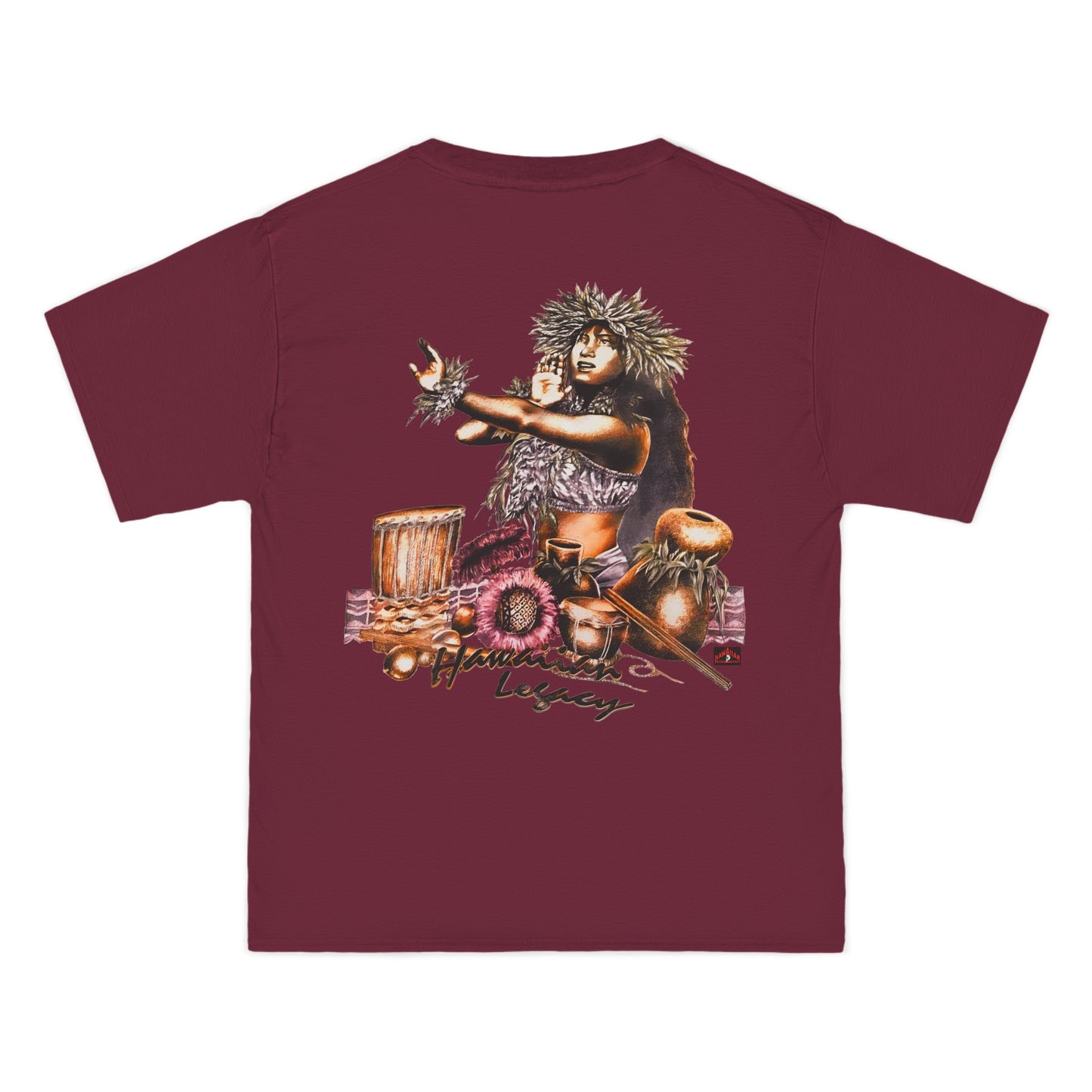 Hawaiian Strength Hawaiian Legacy Vintage Design 90s New Print Beefy-T® Short-Sleeve T-Shirt