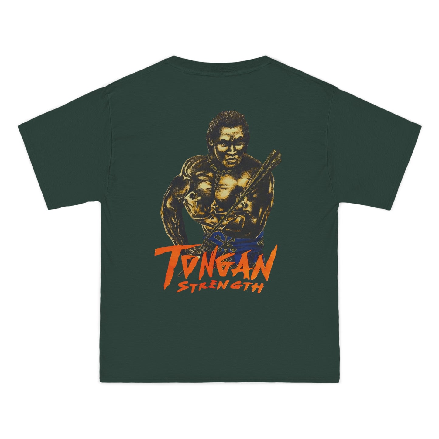 Local Strength Tongan Strength Vintage Design 90s New Print Beefy-T® Short-Sleeve T-Shirt