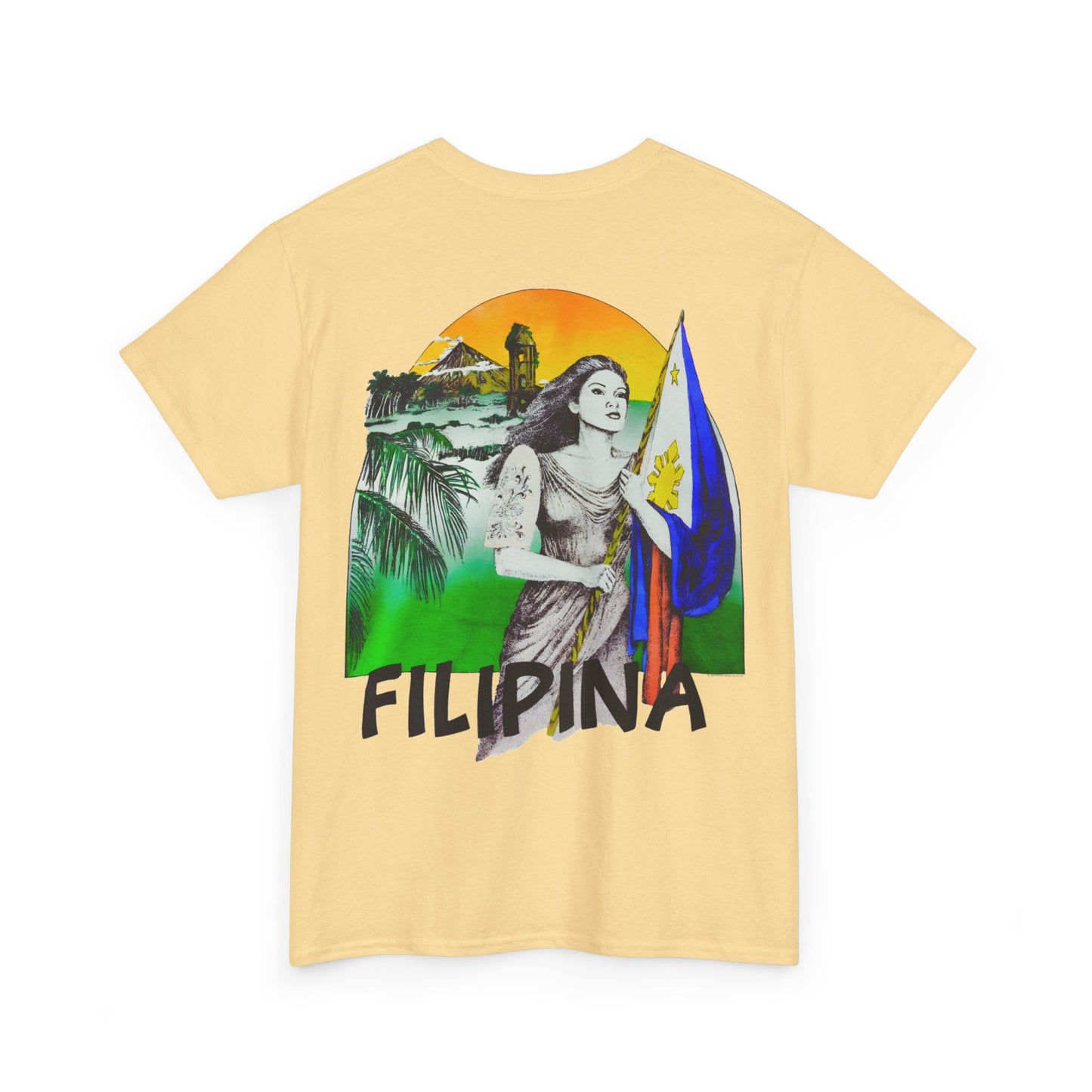 Filipino Strength Filipina Vintage Design 90s New Print Unisex Heavy Cotton Tee