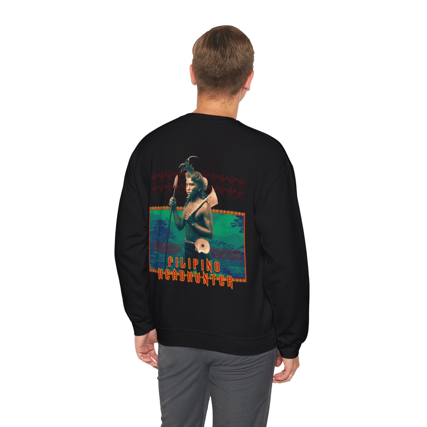 Filipino Strength Filipino HeadHunter Unisex Heavy Blend™ Crewneck Sweatshirt