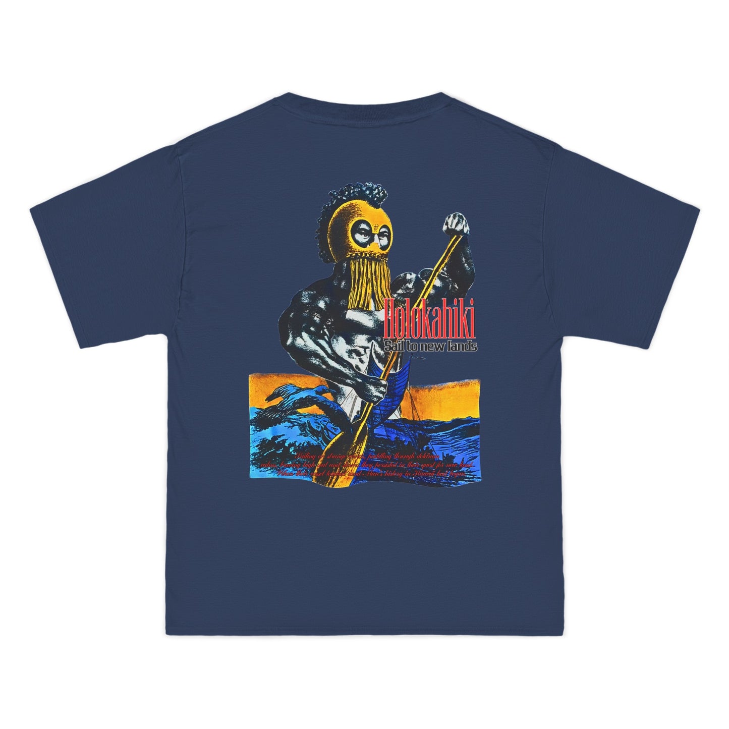 Hawaiian Strength Holokahiki Sail to New Lands Vintage Design 90s New Print Beefy-T® Short-Sleeve T-Shirt