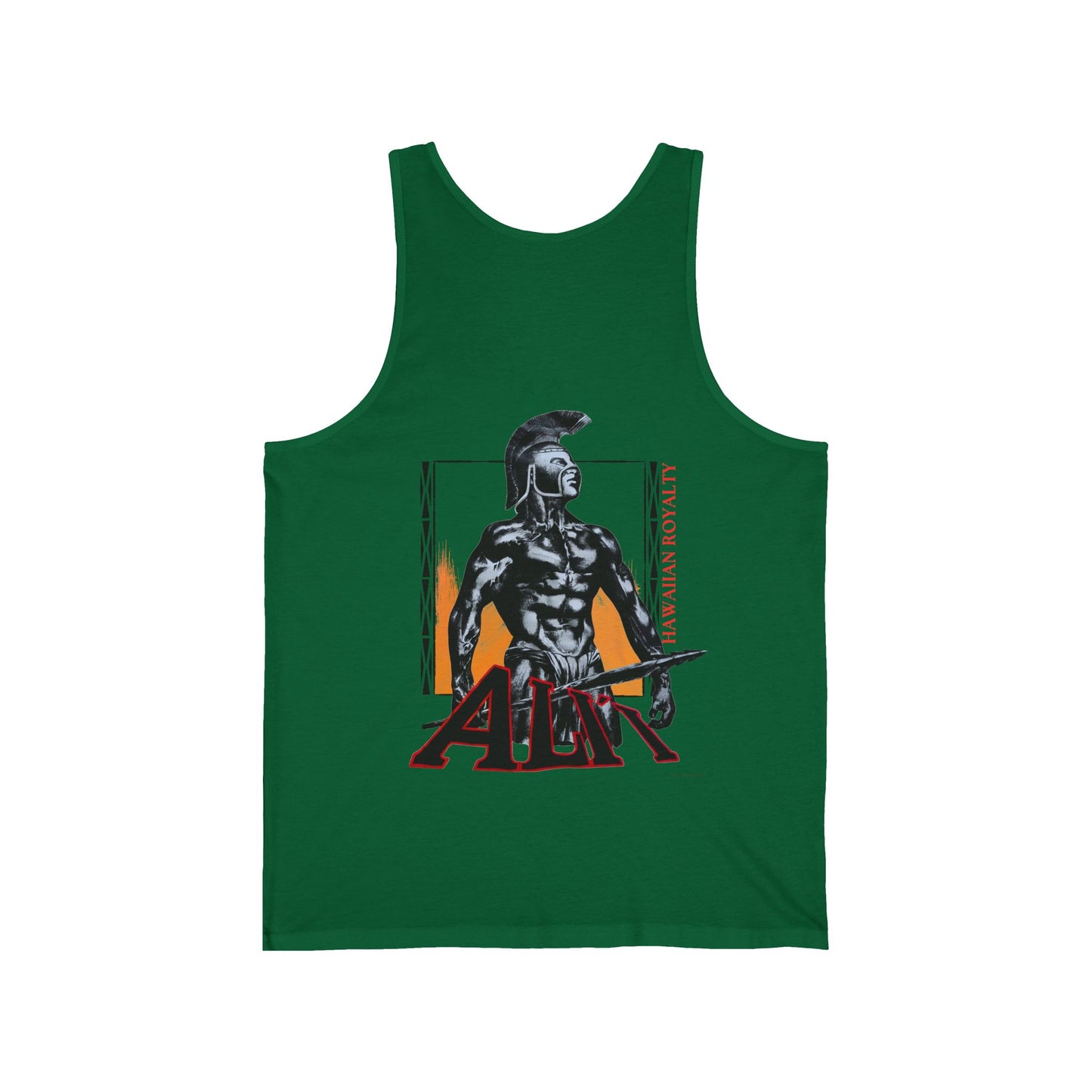 Hawaiian Strength Ali'i Hawaiian Royalty Vintage Design 90s New Print Unisex Jersey Tank