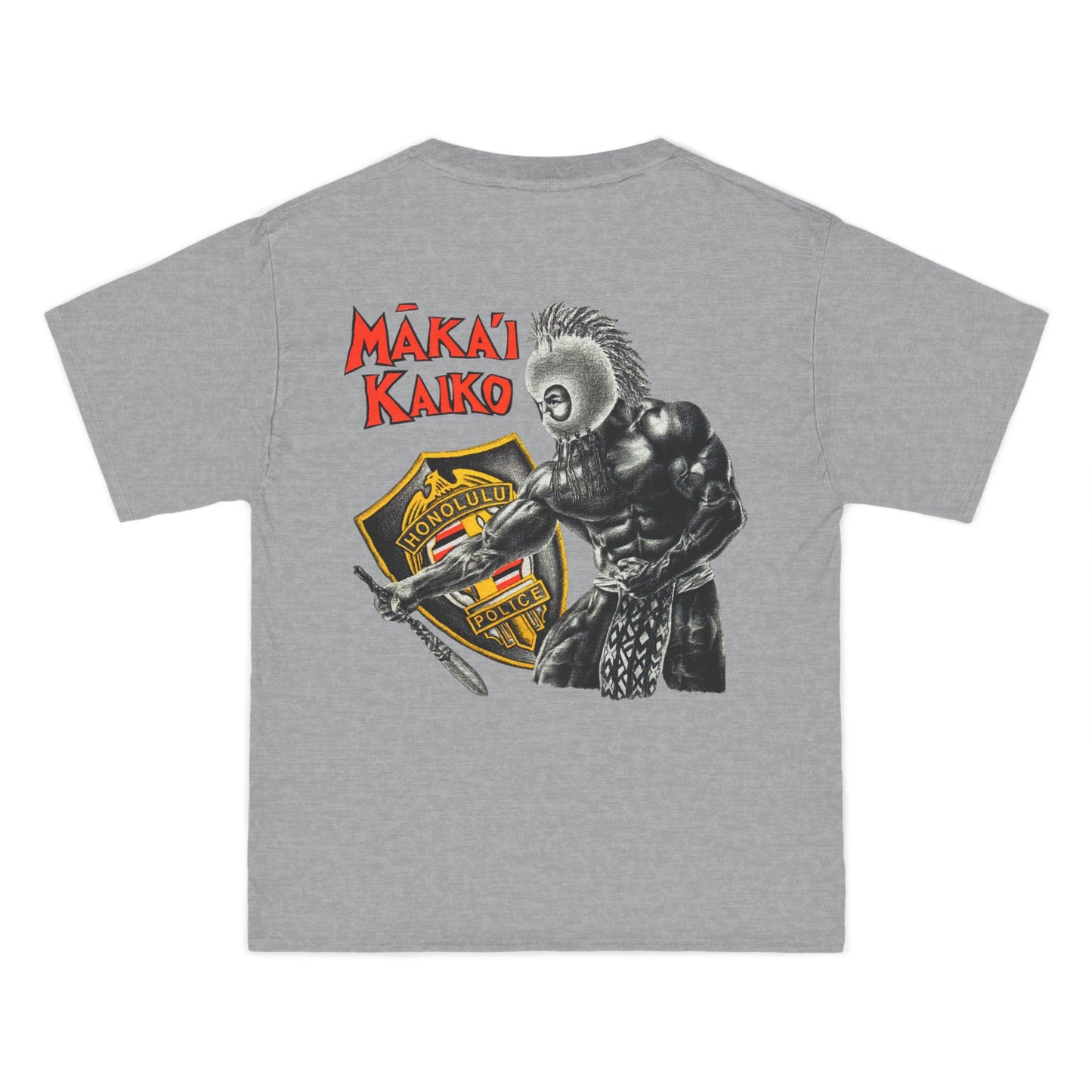 Hawaiian Strength Makai Kaiko Honolulu Police Vintage Design 90s New Print Beefy-T® Short-Sleeve T-Shirt