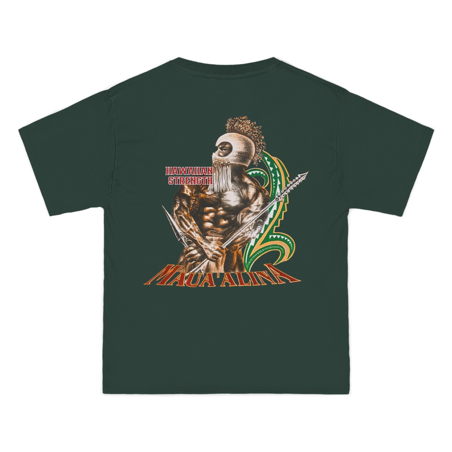Hawaiian Strength Maua'alina Vintage Design 90s New Print Beefy-T® Short-Sleeve T-Shirt
