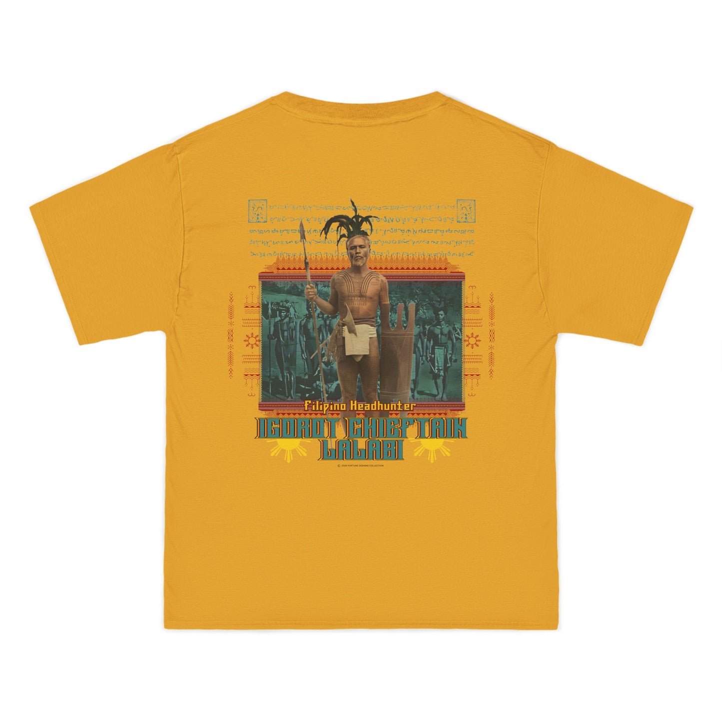 Filipino Strength Filipino Headhunter Igorot Chieftain Lalabi Beefy-T® Short-Sleeve T-Shirt