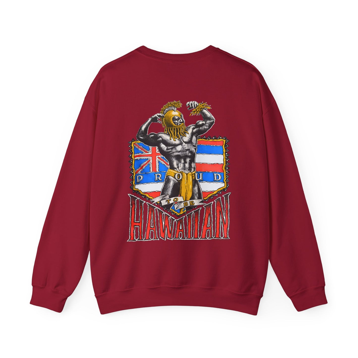 Hawaiian Strength Proud To Be Hawaiian Vintage Design 90s New Print Unisex Heavy Blend™ Crewneck Sweatshirt