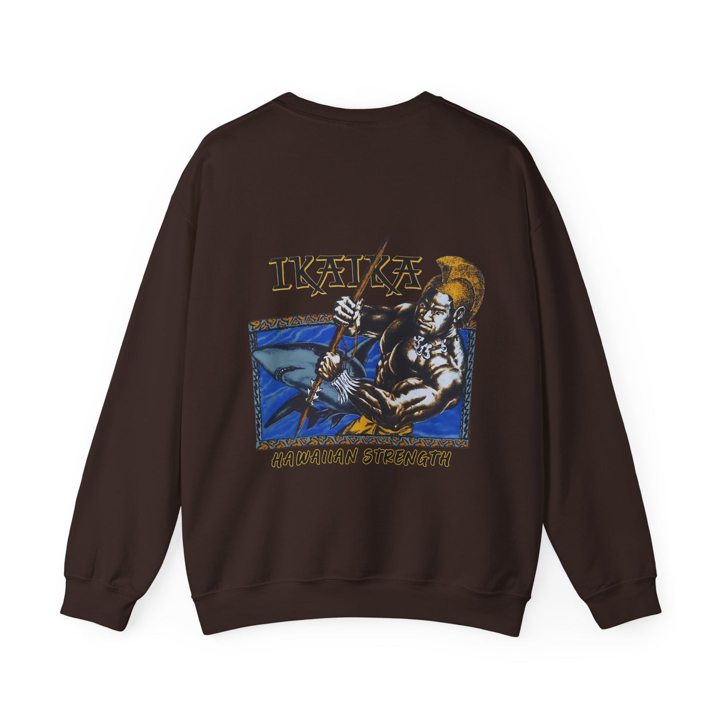Hawaiian Strength Ikaika Hawaiian Strength Vintage Design 90s New Prin Unisex Heavy Blend™ Crewneck Sweatshirt