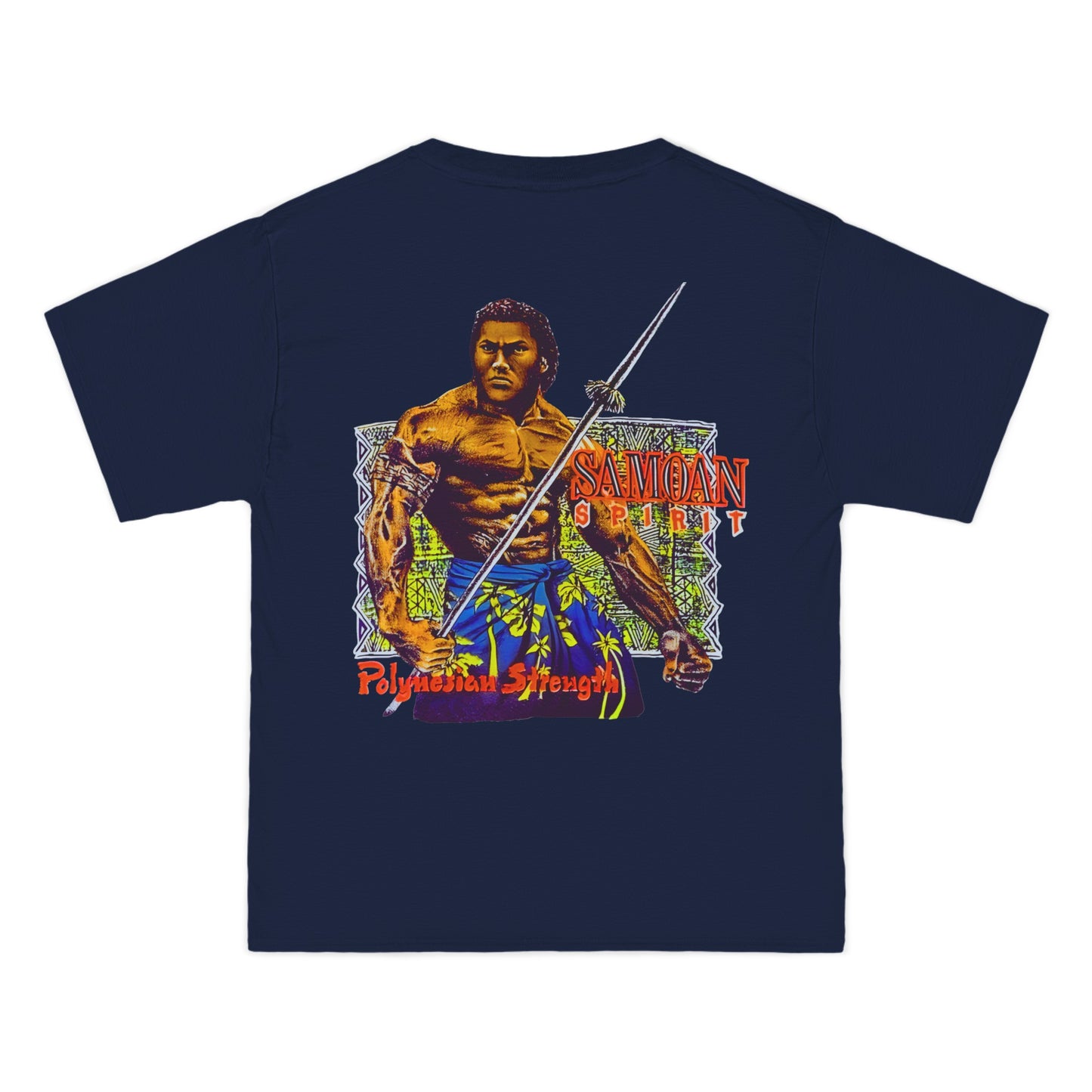 Samoan Strength Samoan Spirit Polynesian Strength Vintage Design 90s New Print Beefy-T® Short-Sleeve T-Shirt