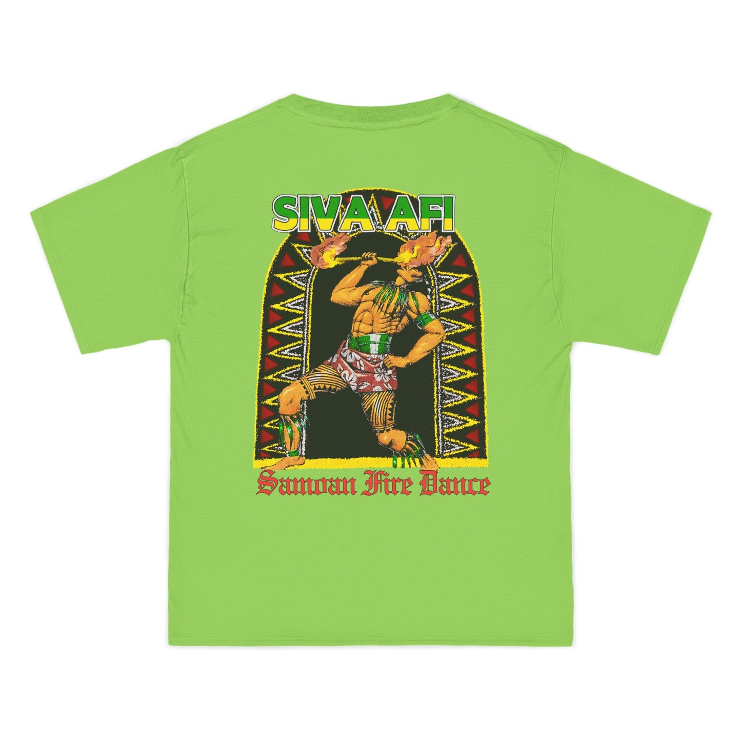Samoan Strength Siva Afi Samoan Fire Dance Vintage Design 90s New Print Beefy-T® Short-Sleeve T-Shirt