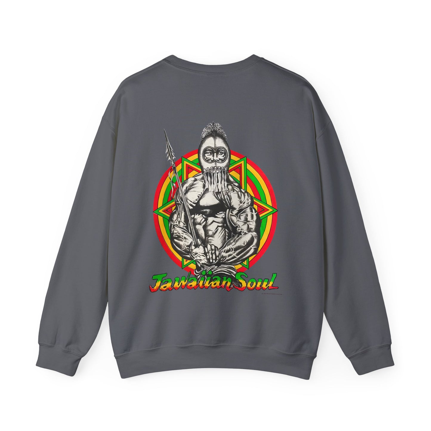 Jawaiian Strength Jawaiian Soul Vintage Design 90s New Print Unisex Heavy Blend™ Crewneck Sweatshirt