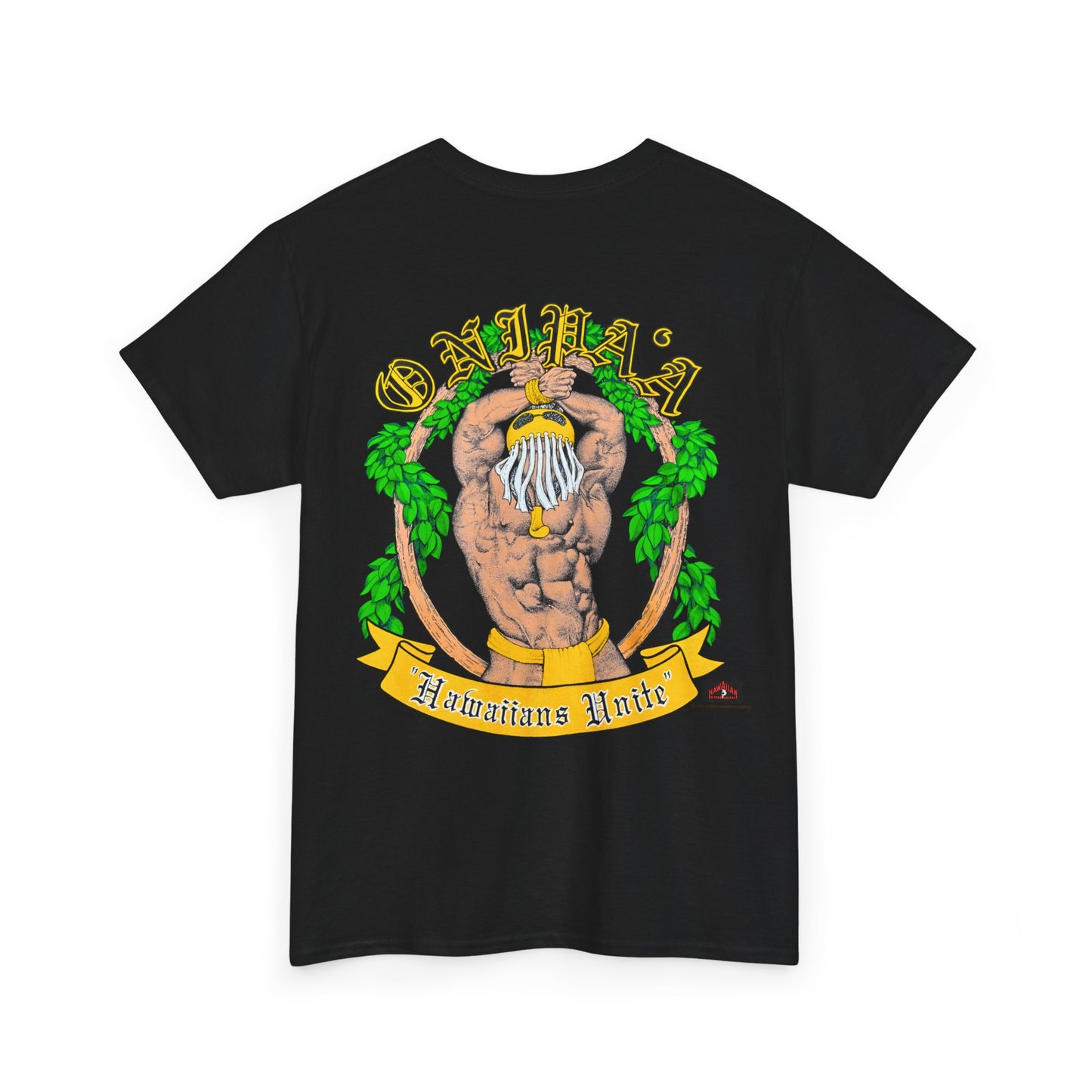 Hawaiian Strength Onipa'a Hawaiians Unite Vintage Design 90s New Print Unisex Heavy Cotton Tee