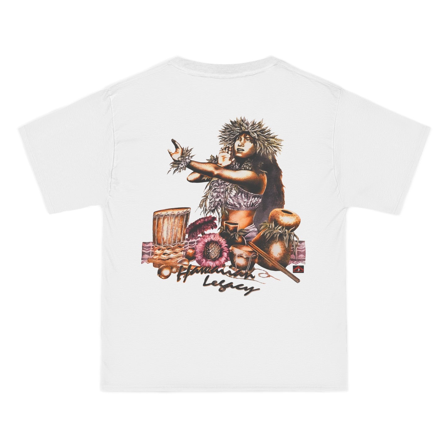 Hawaiian Strength Hawaiian Legacy Vintage Design 90s New Print Beefy-T® Short-Sleeve T-Shirt