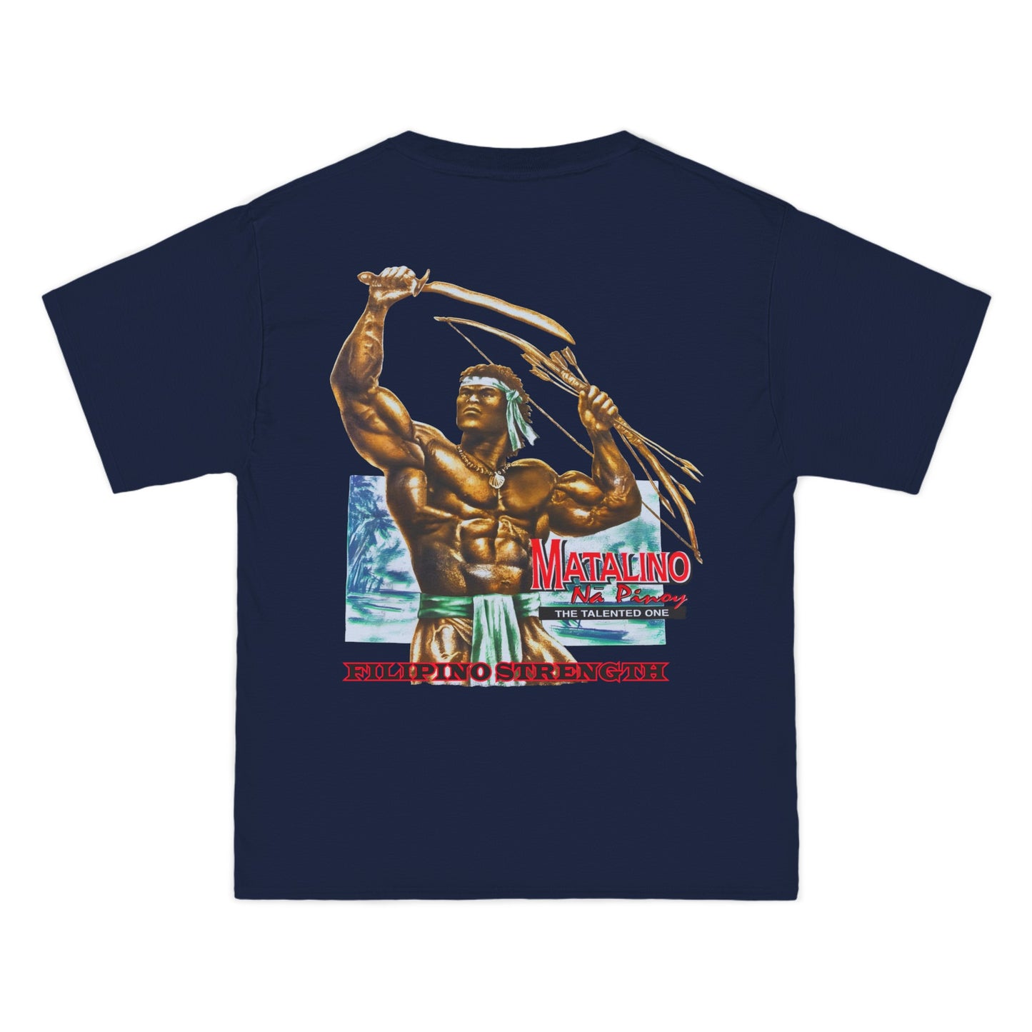 Filipino Strength Matalino Na Pinoy The Talented One Vintage Design 90s New Print Beefy-T® Short-Sleeve T-Shirt