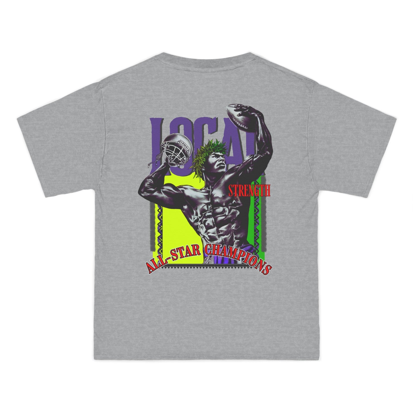 Hawaiian Strength Local Strength All-Star Champions Vintage Design 90s New Print Beefy-T® Short-Sleeve T-Shirt