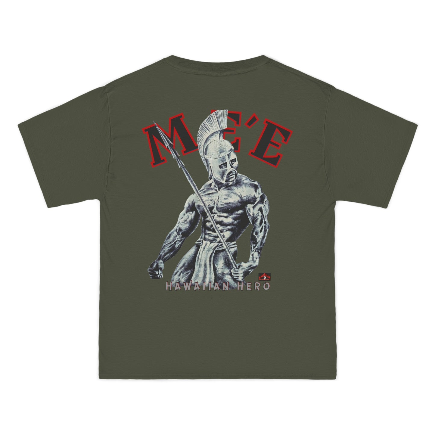 Hawaiian Strength Hawaiian Hero Me'e Vintage Design 90s New Print Beefy-T® Short-Sleeve T-Shirt