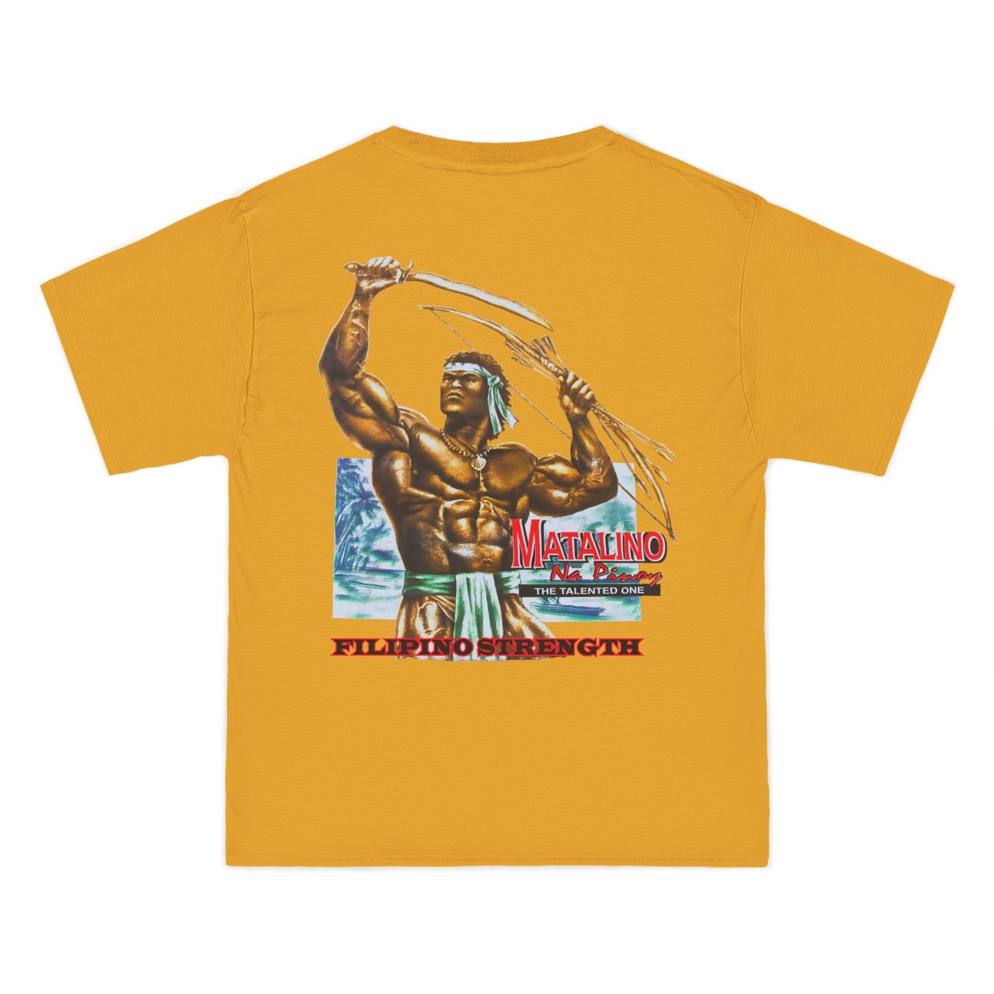 Filipino Strength Matalino Na Pinoy The Talented One Vintage Design 90s New Print Beefy-T® Short-Sleeve T-Shirt