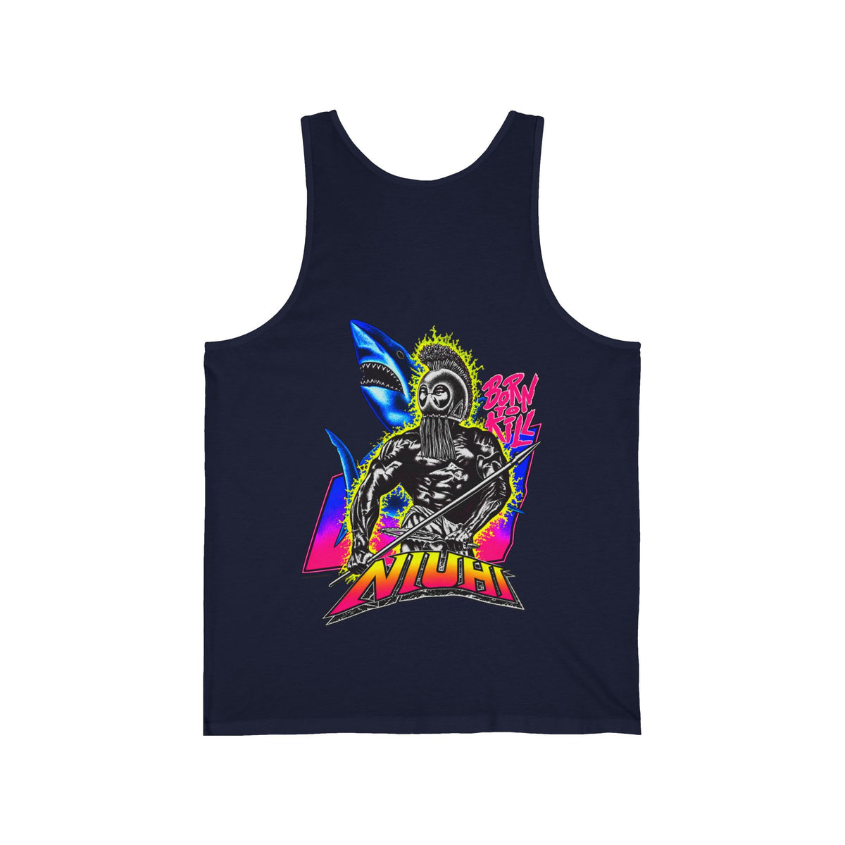 Hawaiian Strength Niuhi Born To Kill Unisex Jersey Tank