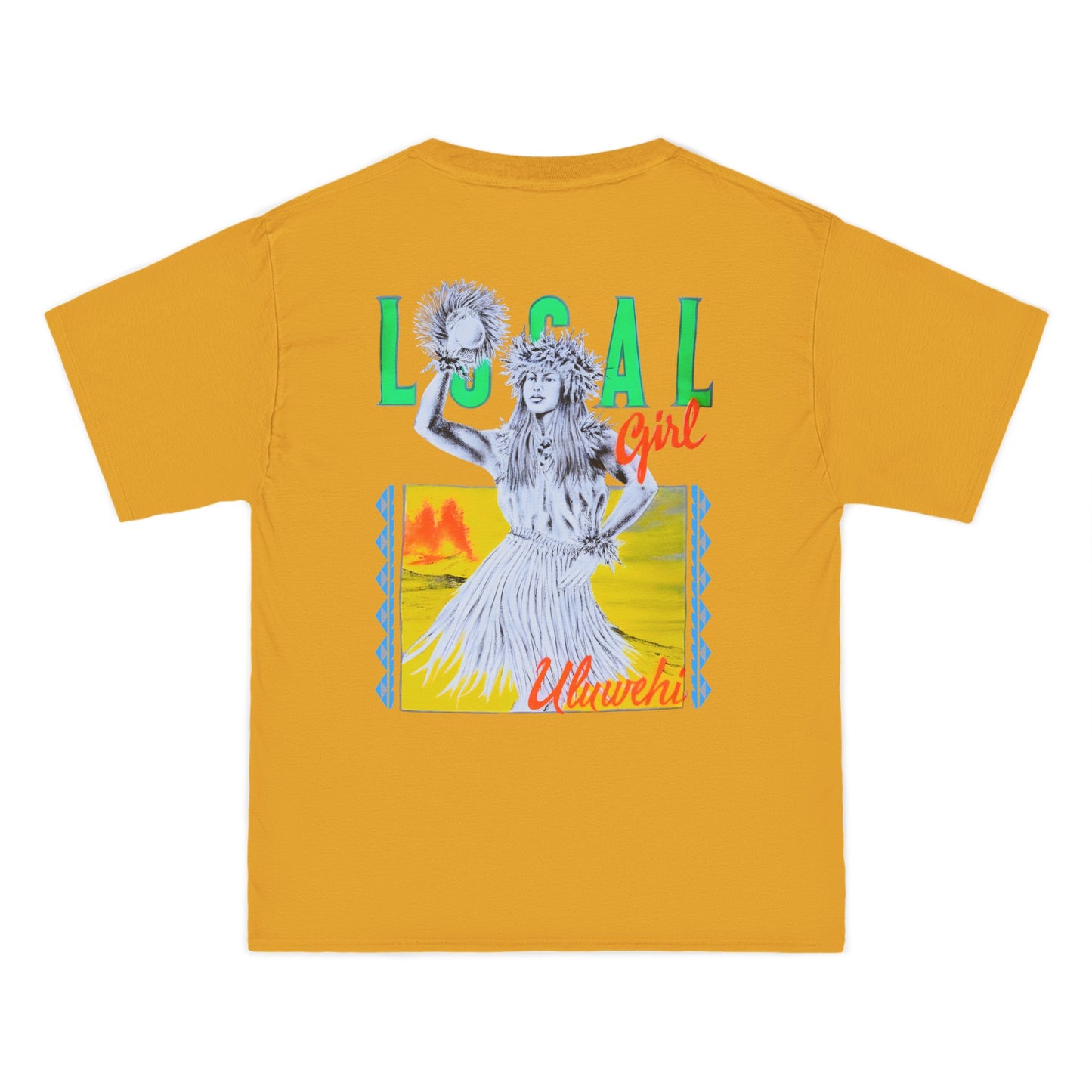 Hawaiian Strength Local Girl Uluwehi Vintage Design 90s New Print Beefy-T® Short-Sleeve T-Shirt