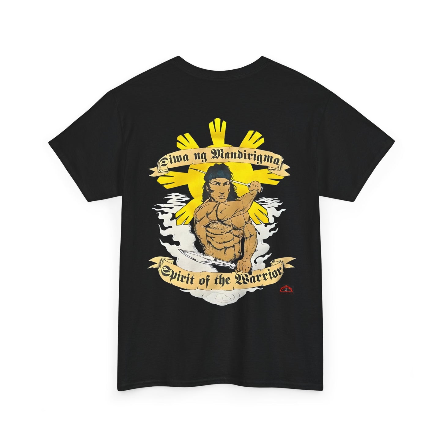 Filipino Strength Spirit of the Warrior Diwa ng Mandirigma Vintage Design 90s New Print Unisex Heavy Cotton Tee