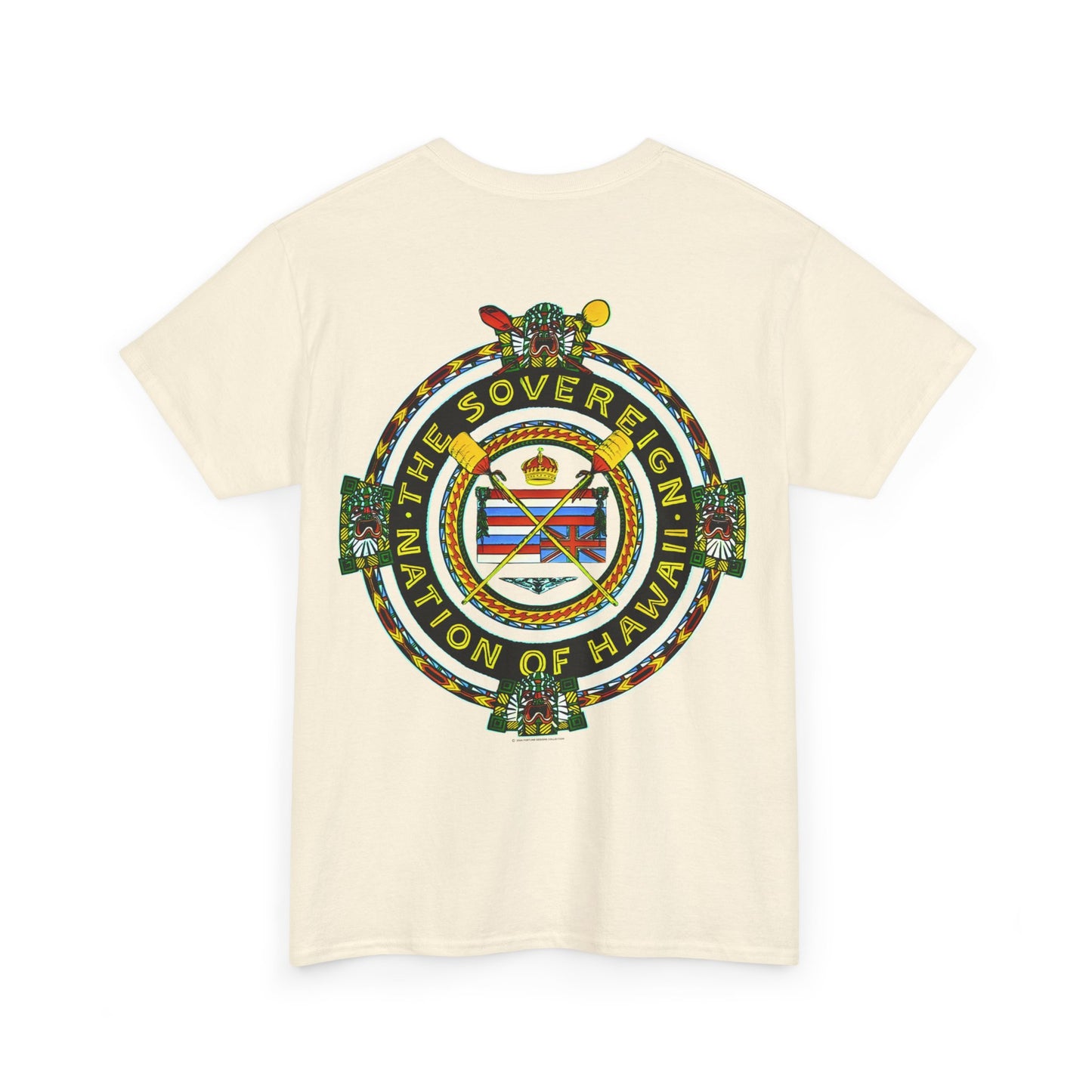 Hawaiian Strength The Sovereign Nation of Hawaii Vintage Design 90s New Print Unisex Heavy Cotton Tee