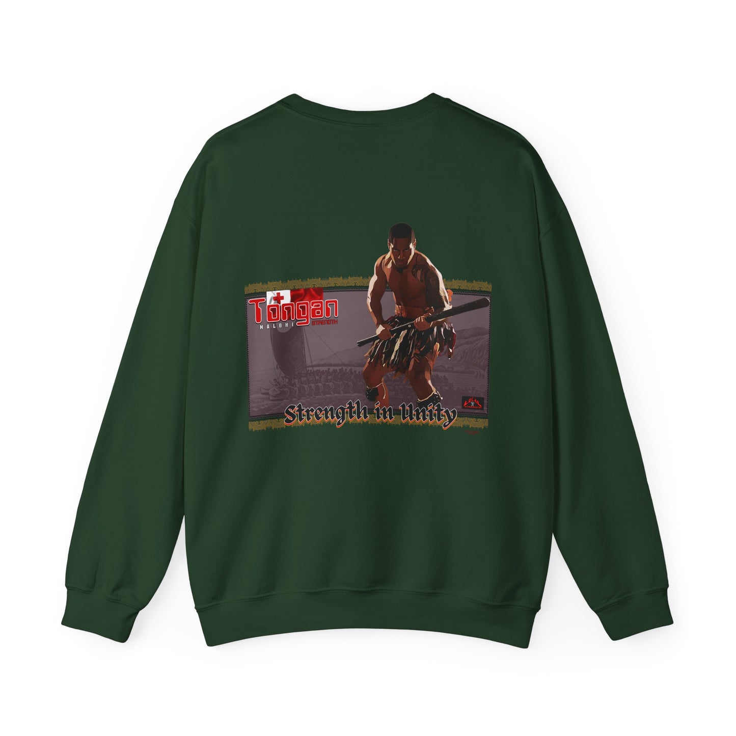 Local Strength Tongan Strength Malohi Stregnth in Unity Unisex Heavy Blend™ Crewneck Sweatshirt