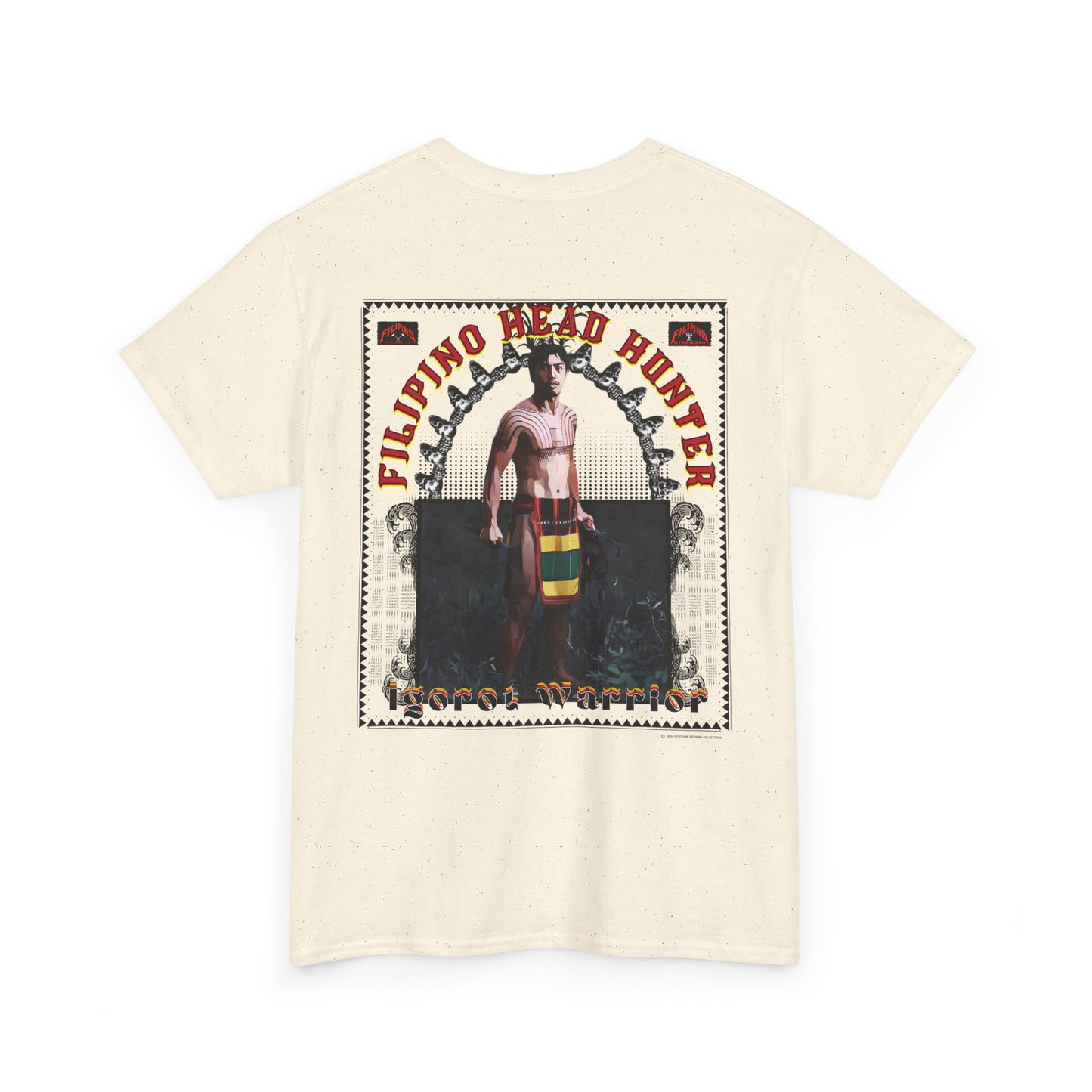 Filipino Strength Filipino Headhunter Igorot Warrior Unisex Heavy Cotton Tee