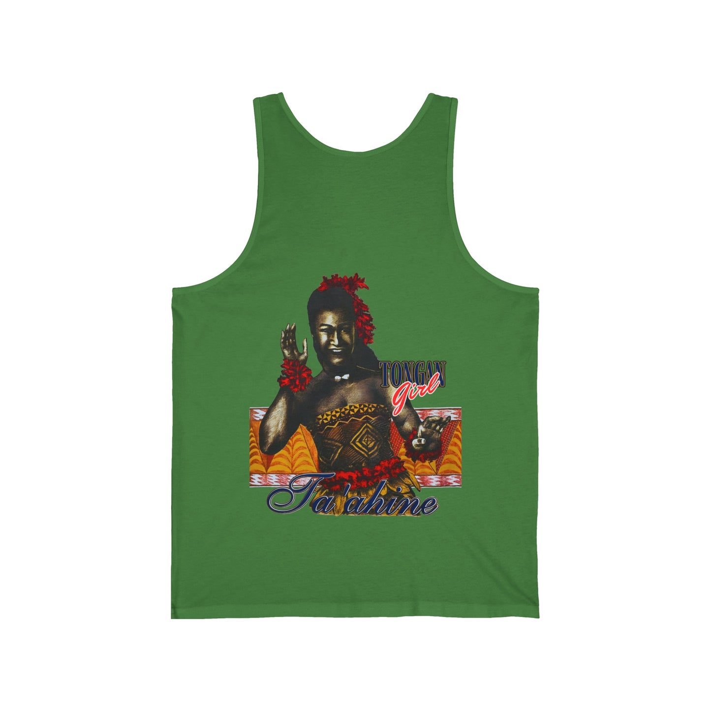 Local Strength Tongan Girl Ta'ahine Vintage Design 90s New Print Unisex Jersey Tank
