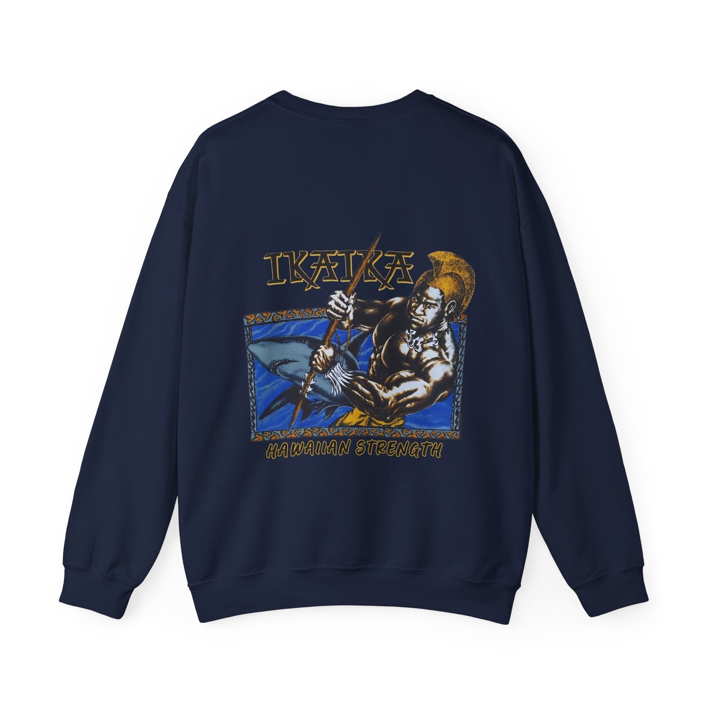 Hawaiian Strength Ikaika Hawaiian Strength Vintage Design 90s New Prin Unisex Heavy Blend™ Crewneck Sweatshirt