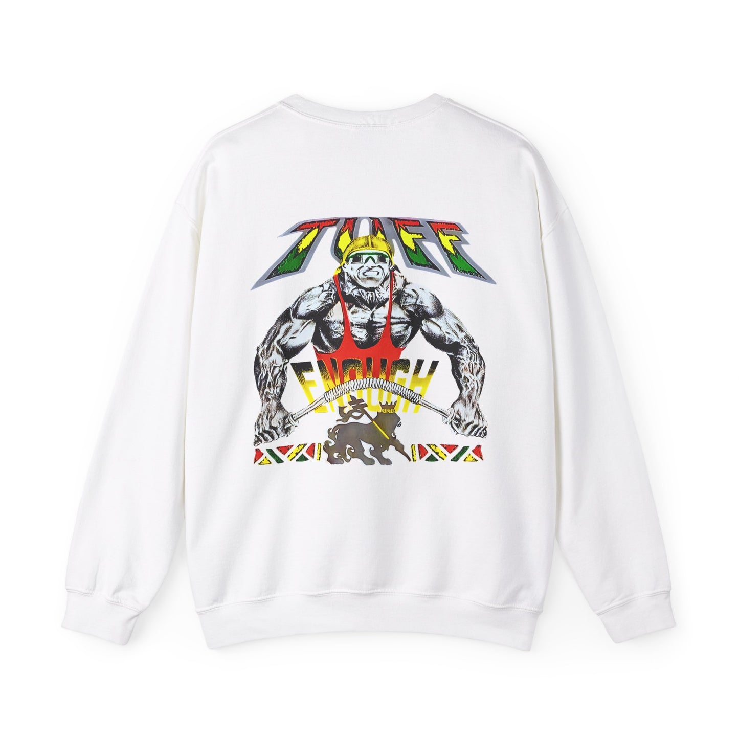 Jawaiian Strength Tuff Enough Vintage Design 90s New Print Unisex Heavy Blend™ Crewneck Sweatshirt