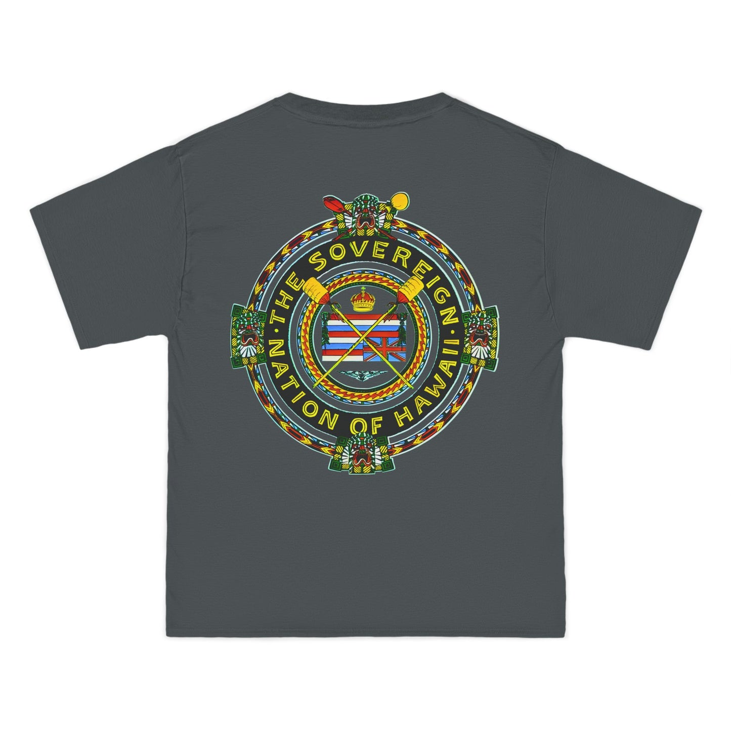 Hawaiian Strength The Sovereign Nation of Hawaii Vintage Design 90s New Print Beefy-T® Short-Sleeve T-Shirt