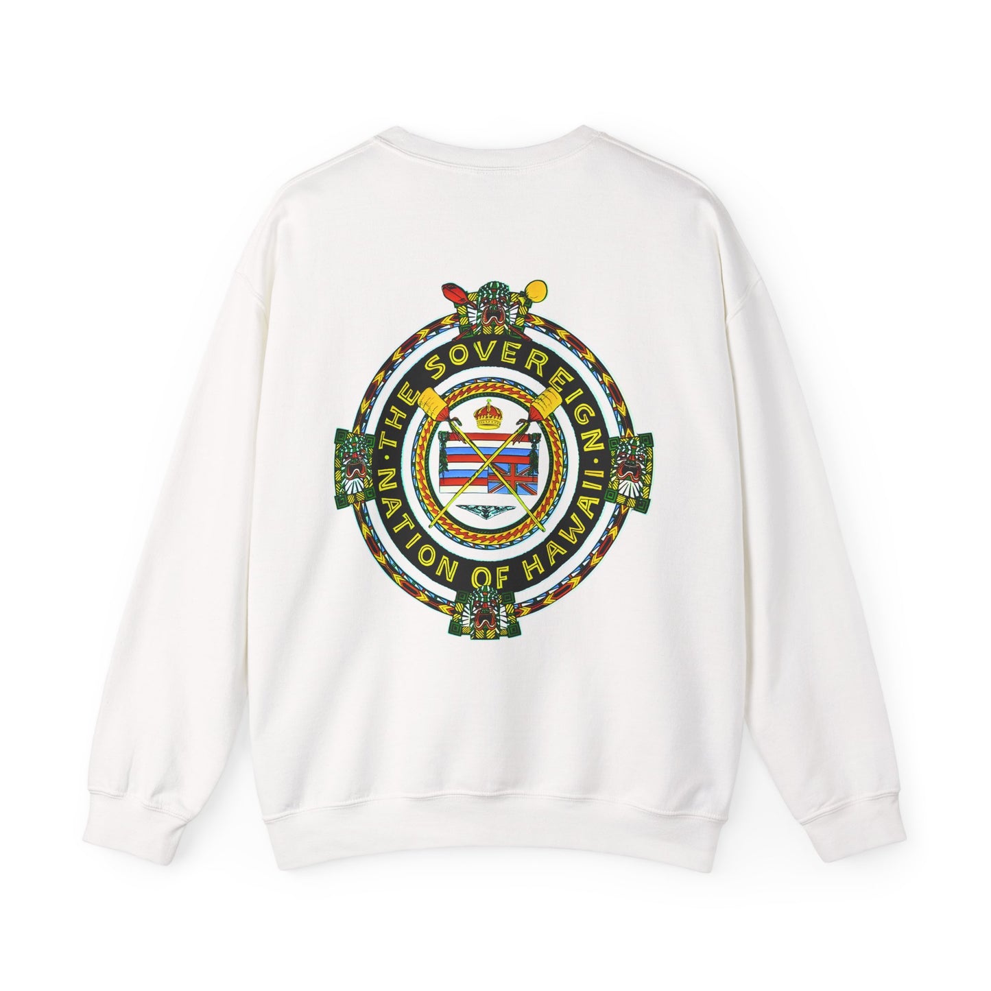 Hawaiian Strength The Sovereign Nation of Hawaii Vintage Design 90s New Print Unisex Heavy Blend™ Crewneck Sweatshirt