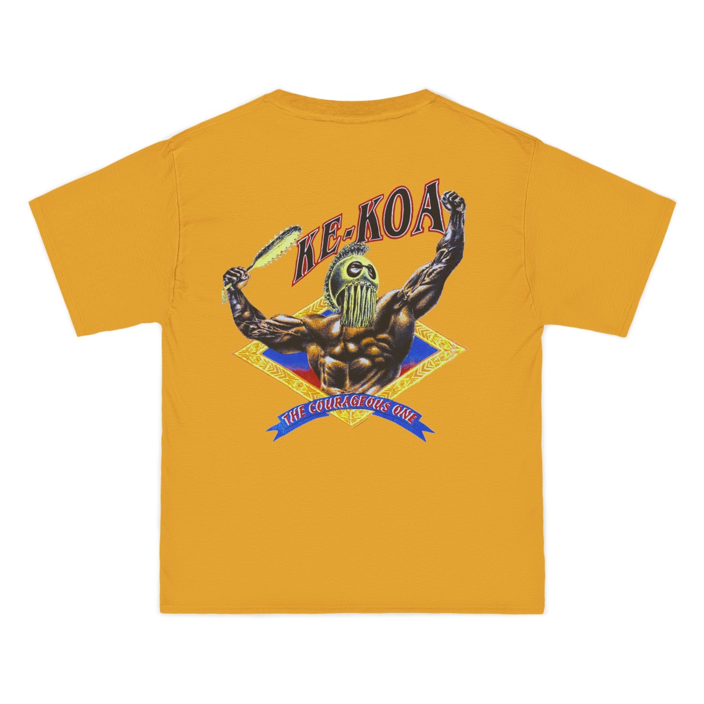 Hawaiian Strength The Courageous One Ke-Koa Vintage Design 90s New Print Beefy-T® Short-Sleeve T-Shirt