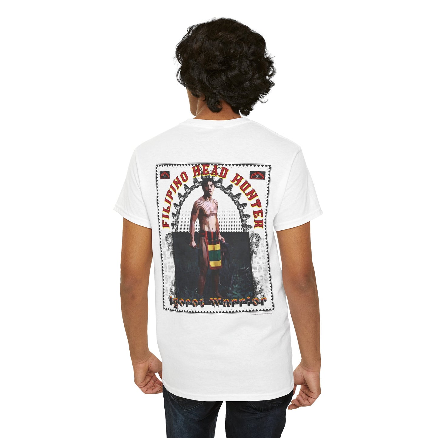 Filipino Strength Filipino Headhunter Igorot Warrior Unisex Heavy Cotton Tee