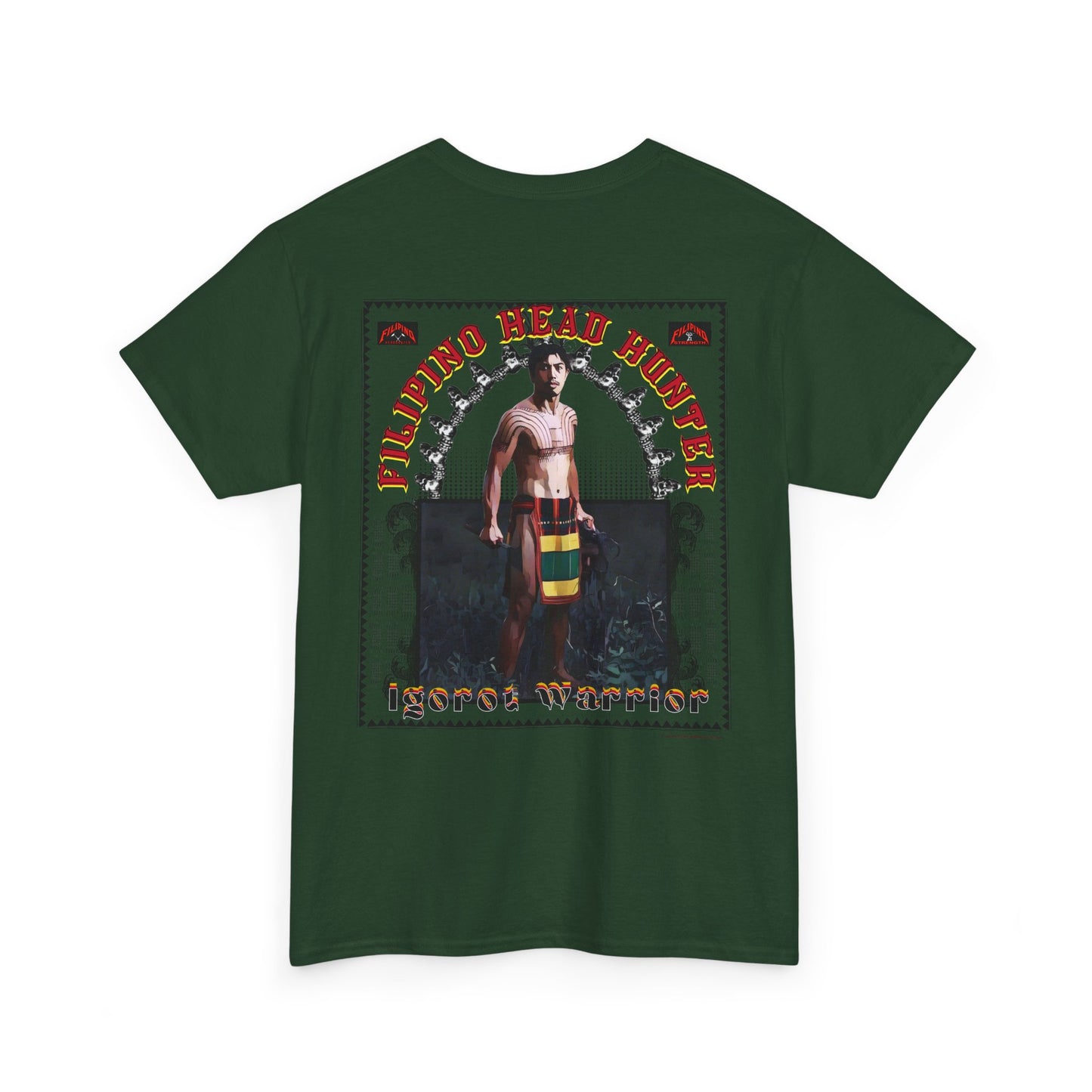 Filipino Strength Filipino Headhunter Igorot Warrior Unisex Heavy Cotton Tee