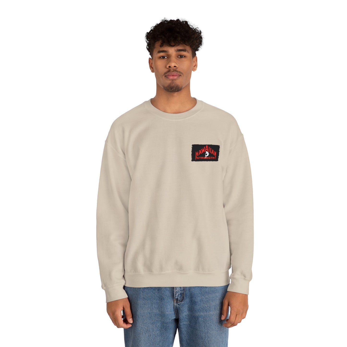Hawaiian Strength Keep Hawaiian Land In Hawaiian Hands Vintage Design 90s New Print Unisex Heavy Blend™ Crewneck Sweatshirt
