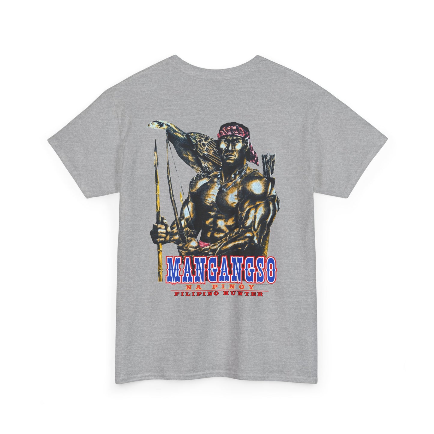 Filipino Strength Mangangso Na Pinoy Filipino Hunter Vintage Design 90s New Print Unisex Heavy Cotton Tee