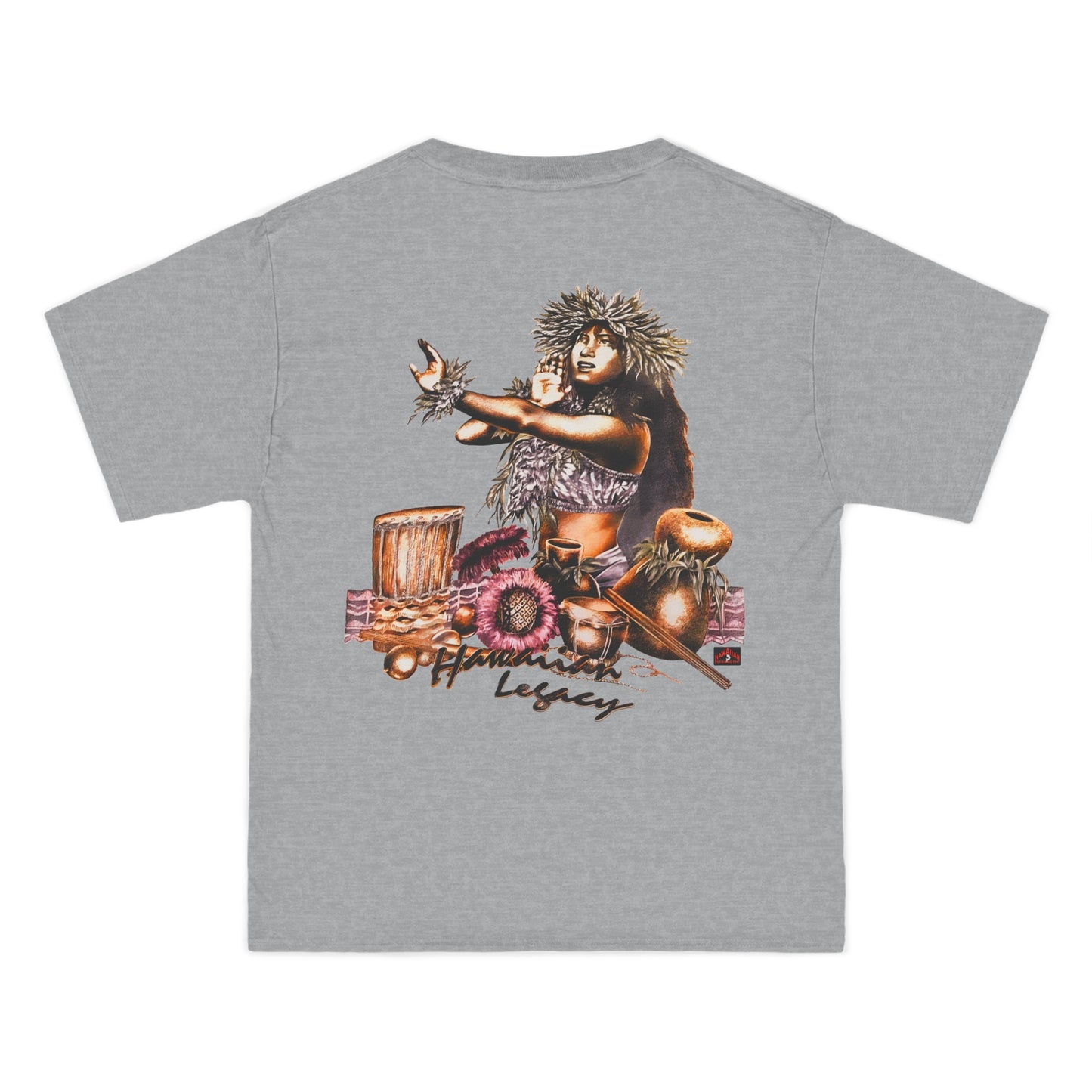 Hawaiian Strength Hawaiian Legacy Vintage Design 90s New Print Beefy-T® Short-Sleeve T-Shirt
