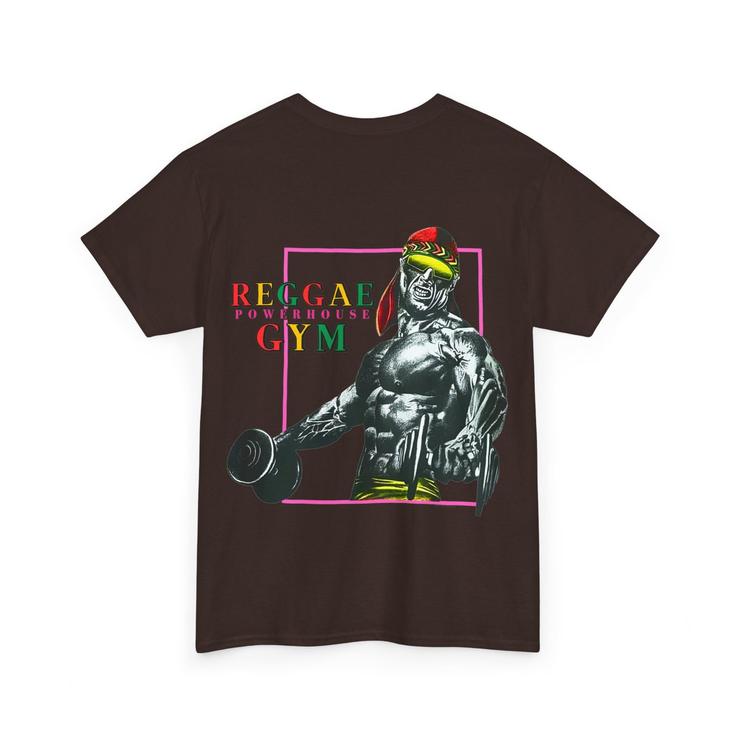 Jawaiian Strength Reggae Powerhouse Gym Vintage Design 90s New Print T-shirt Unisex Heavy Cotton Tee