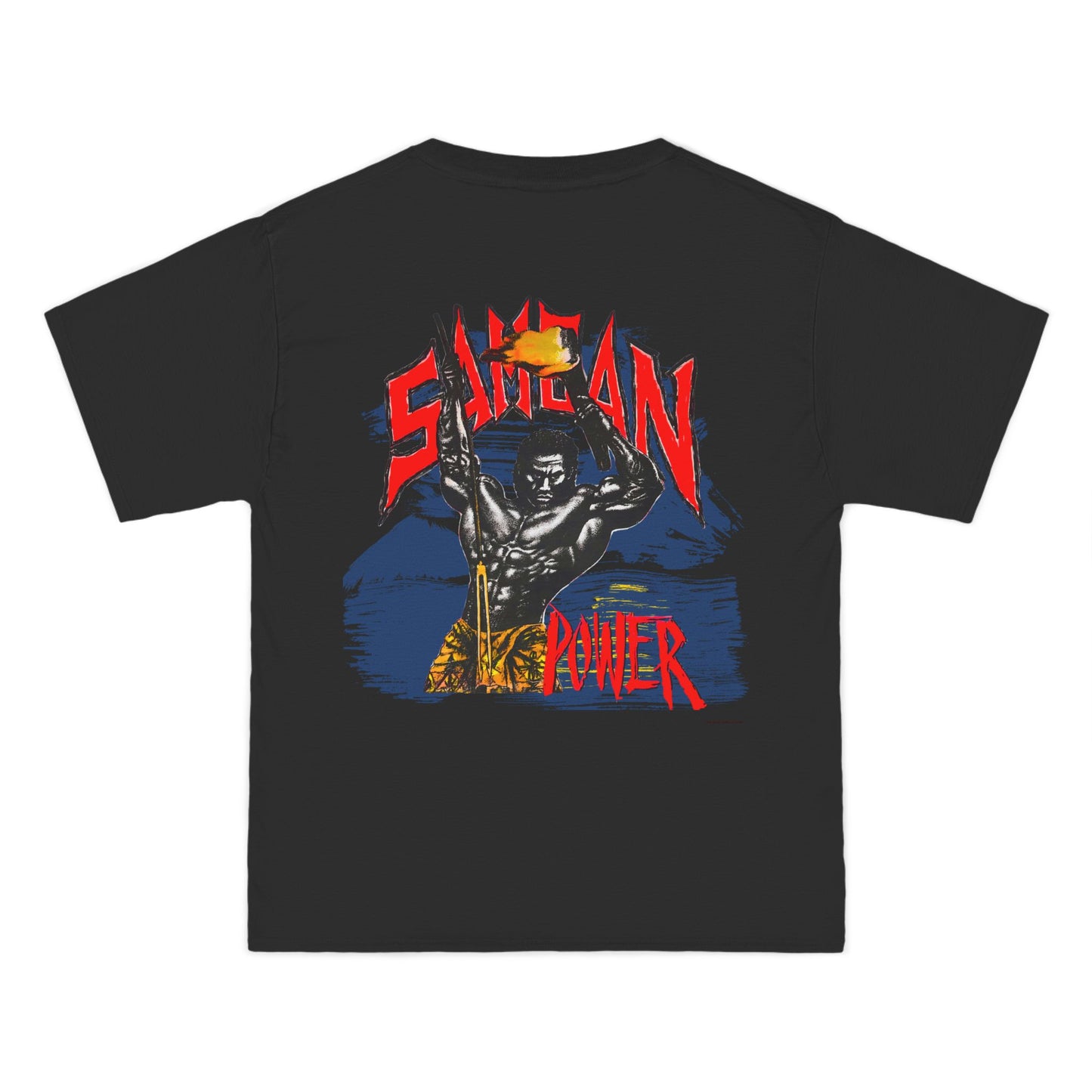 Samoan Strength Samoan Power Vintage Design 90s New Print Beefy-T® Short-Sleeve T-Shirt