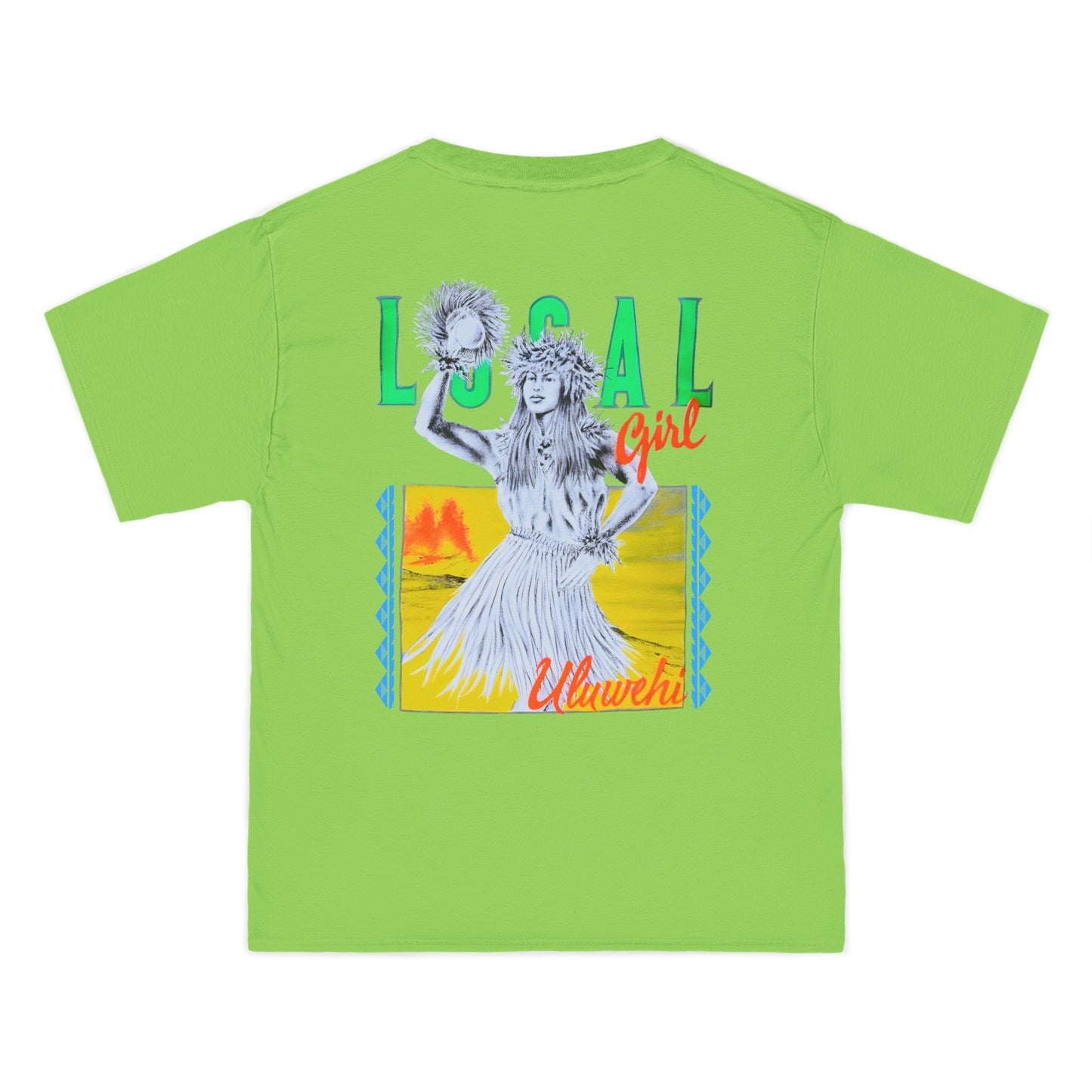 Hawaiian Strength Local Girl Uluwehi Vintage Design 90s New Print Beefy-T® Short-Sleeve T-Shirt