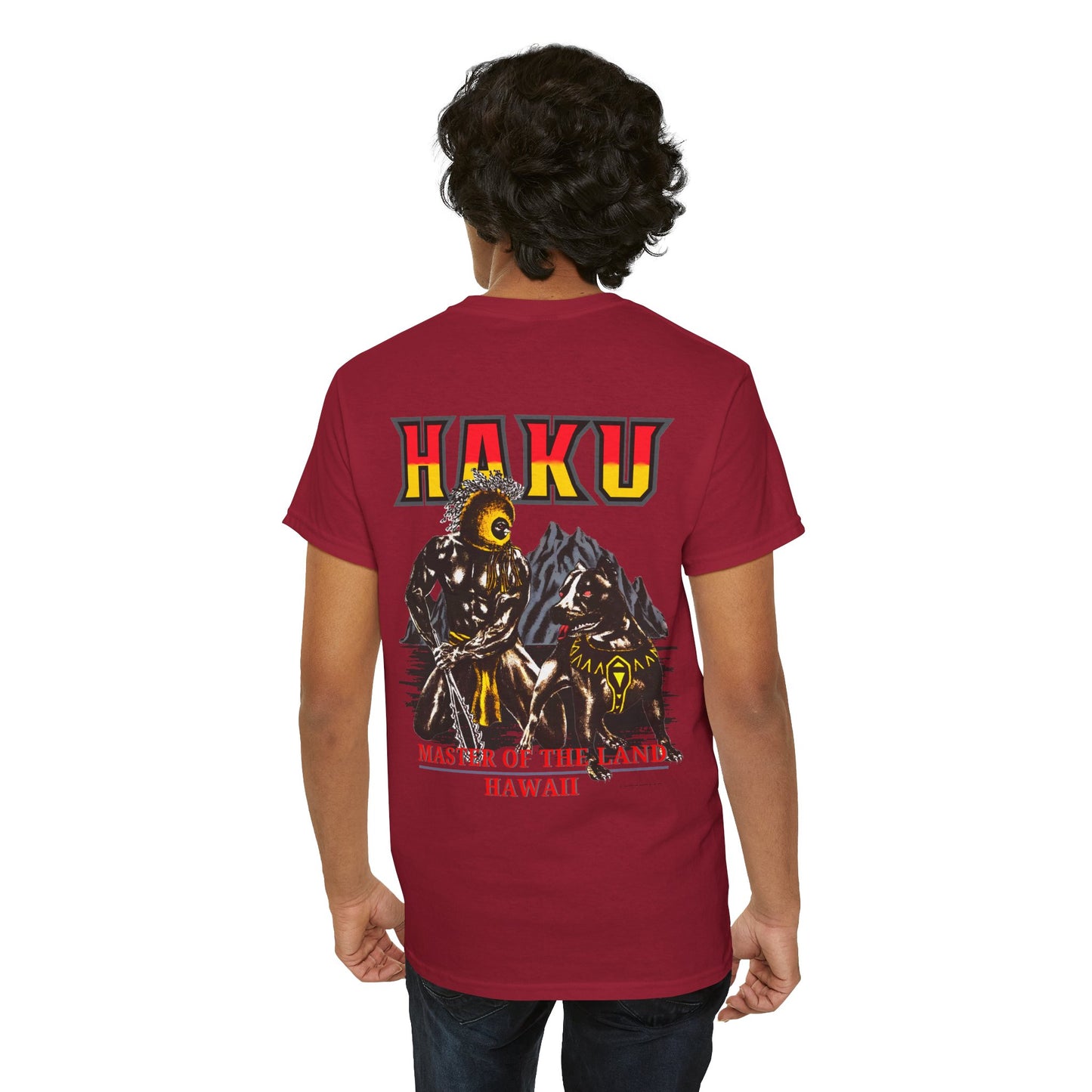 Hawaiian Strength Haku Master of the Land Hawaii Vintage Design 90s New Print Unisex Heavy Cotton Tee