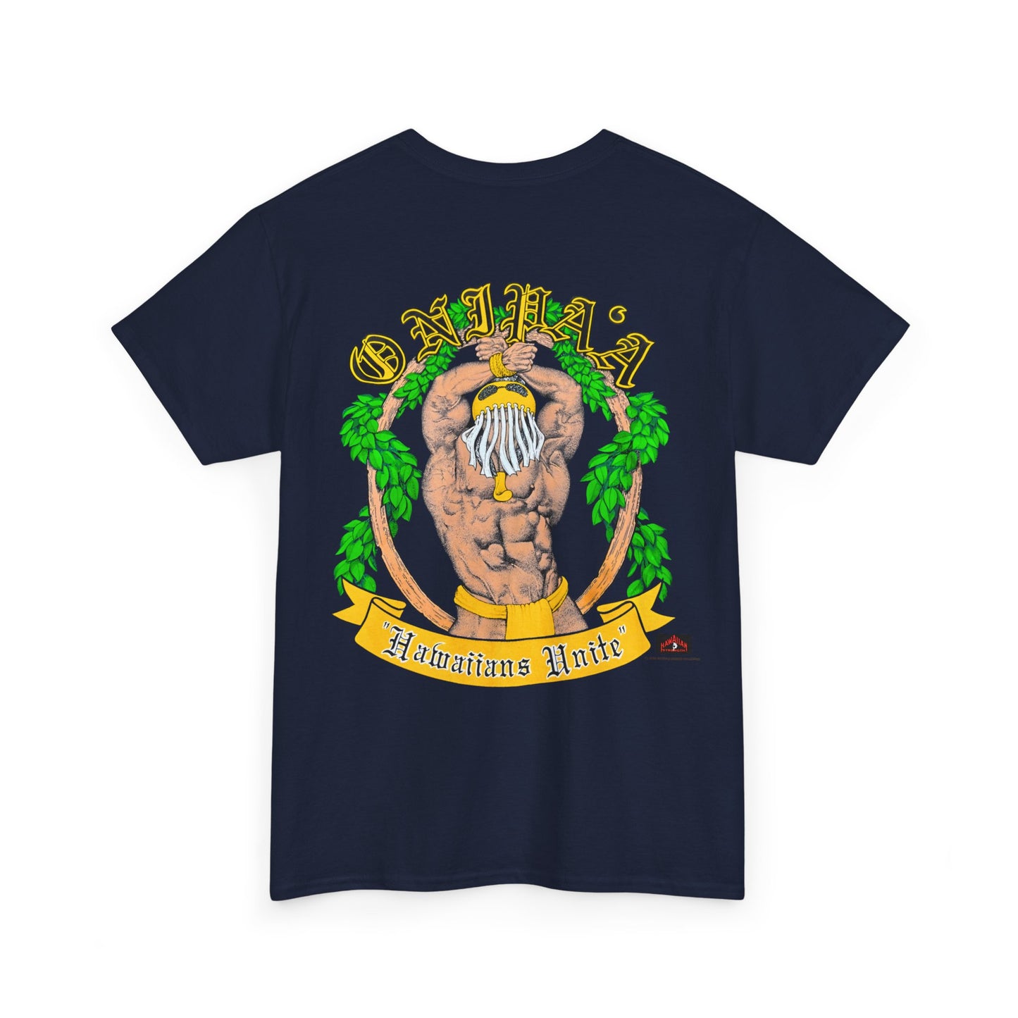Hawaiian Strength Onipa'a Hawaiians Unite Vintage Design 90s New Print Unisex Heavy Cotton Tee