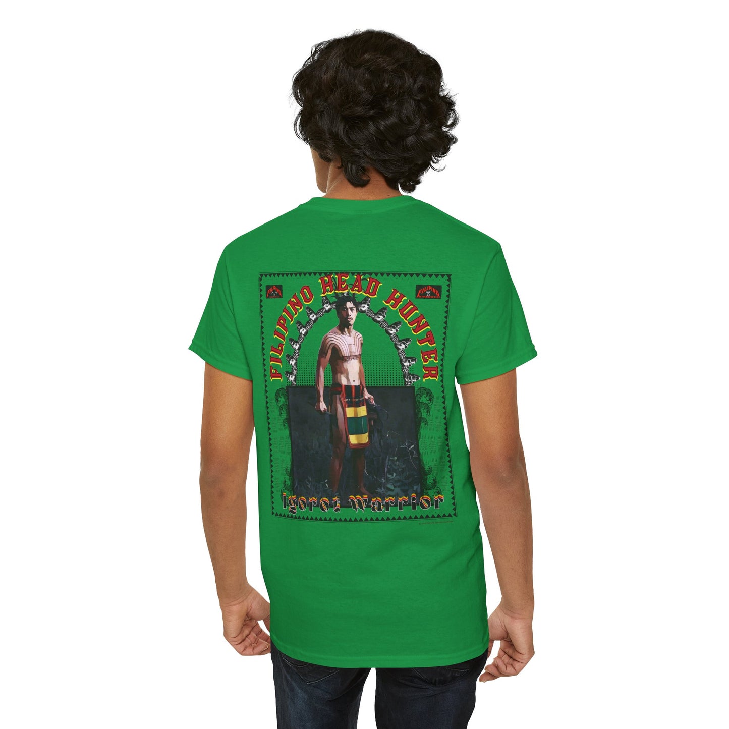 Filipino Strength Filipino Headhunter Igorot Warrior Unisex Heavy Cotton Tee