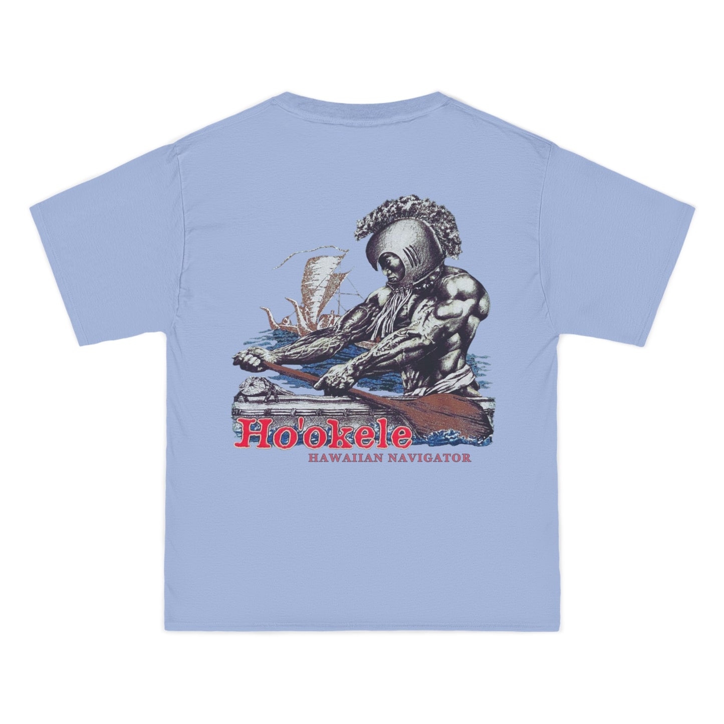 Hawaiian Strength Ho'okele Hawaiian Navigator Vintage Design 90s New Print Beefy-T® Short-Sleeve T-Shirt