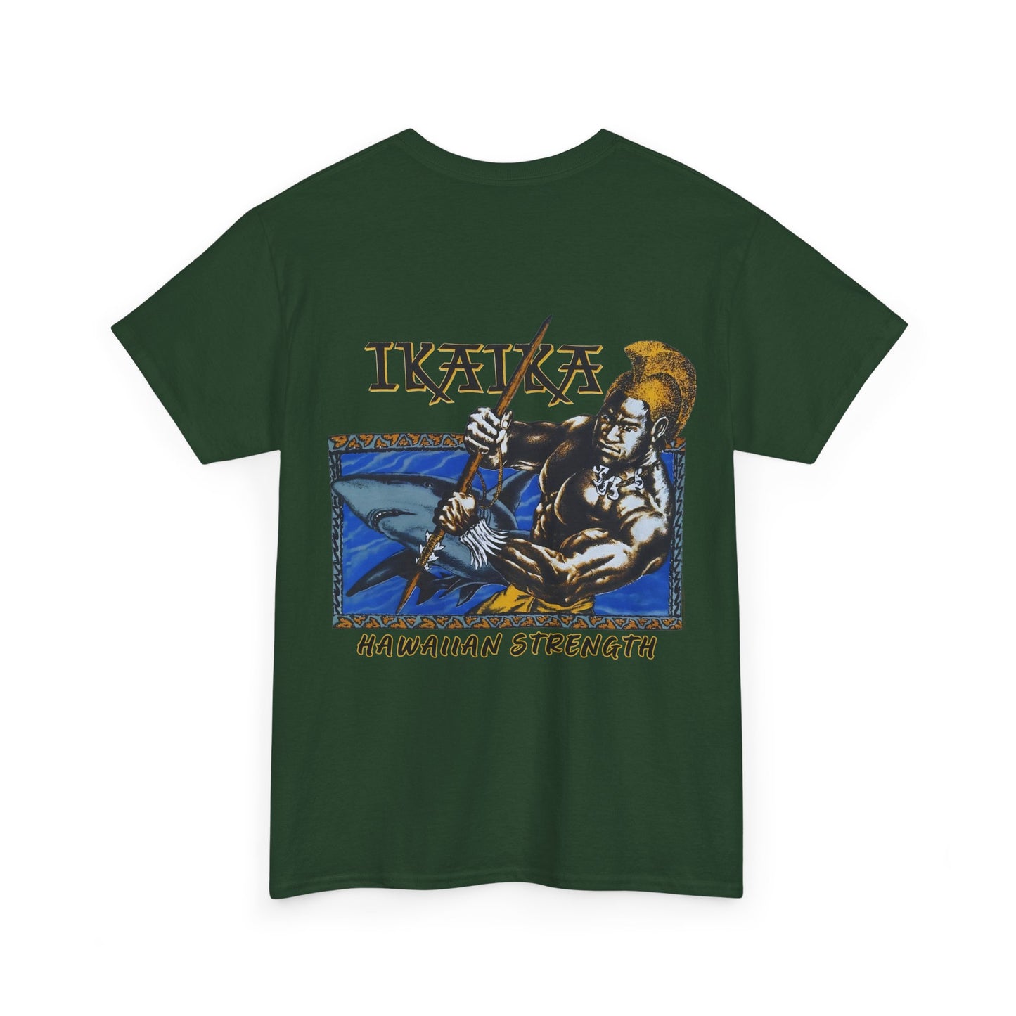 Hawaiian Strength Ikaika Hawaiian Strength Vintage Design 90s New Print Unisex Heavy Cotton Tee