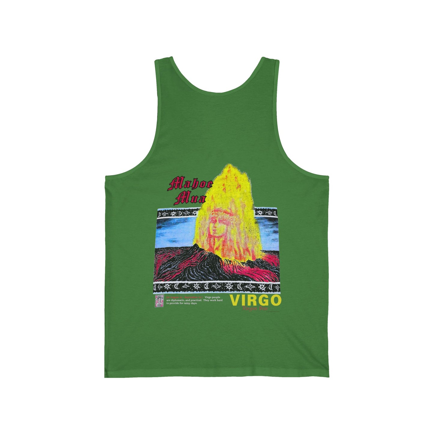 Hawaiian Strength Vigro Mahoe Mua Virgin Pele Vintage Design 90s New Print Unisex Jersey Tank