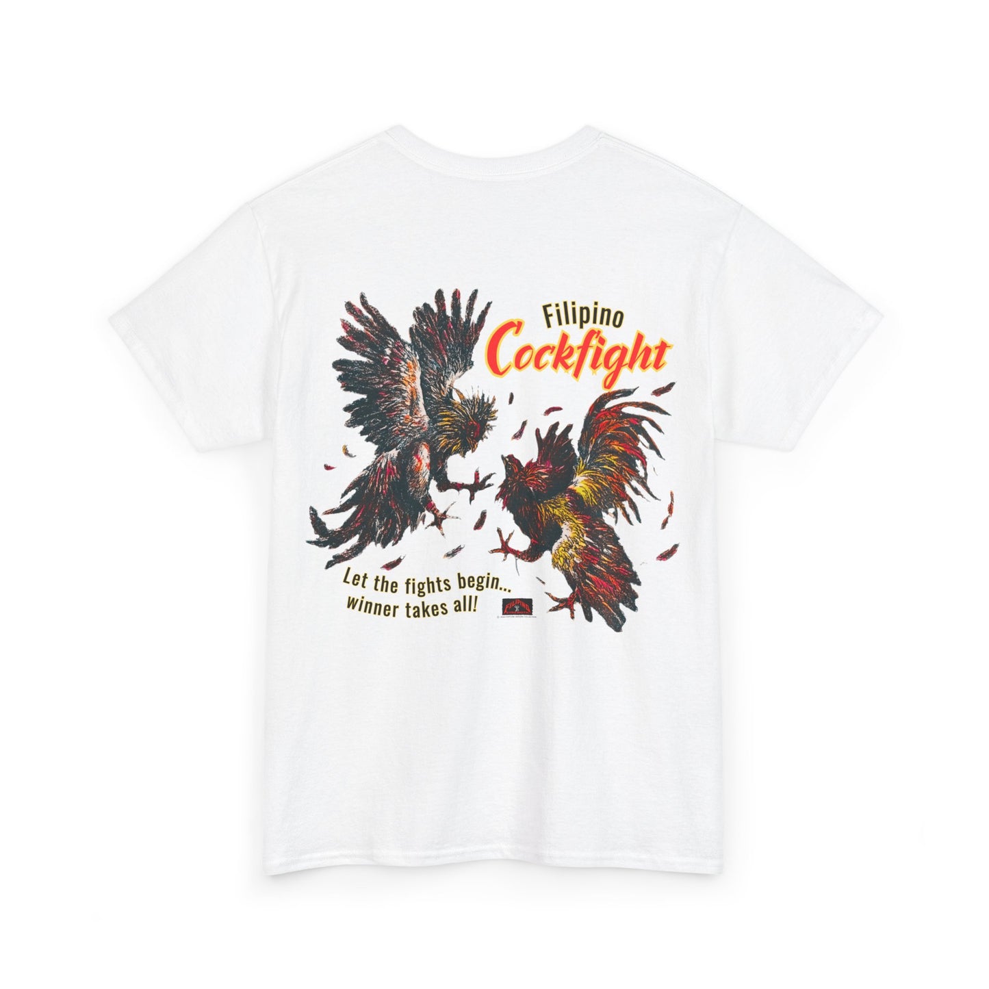 Filipino Strength Filipino Cockfight Vintage Design 90s New Print T-shirt Unisex Heavy Cotton Teetton Tee