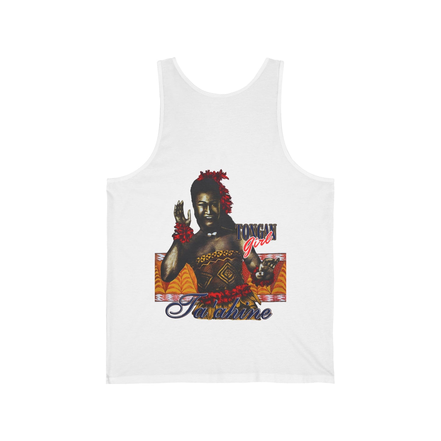 Local Strength Tongan Girl Ta'ahine Vintage Design 90s New Print Unisex Jersey Tank