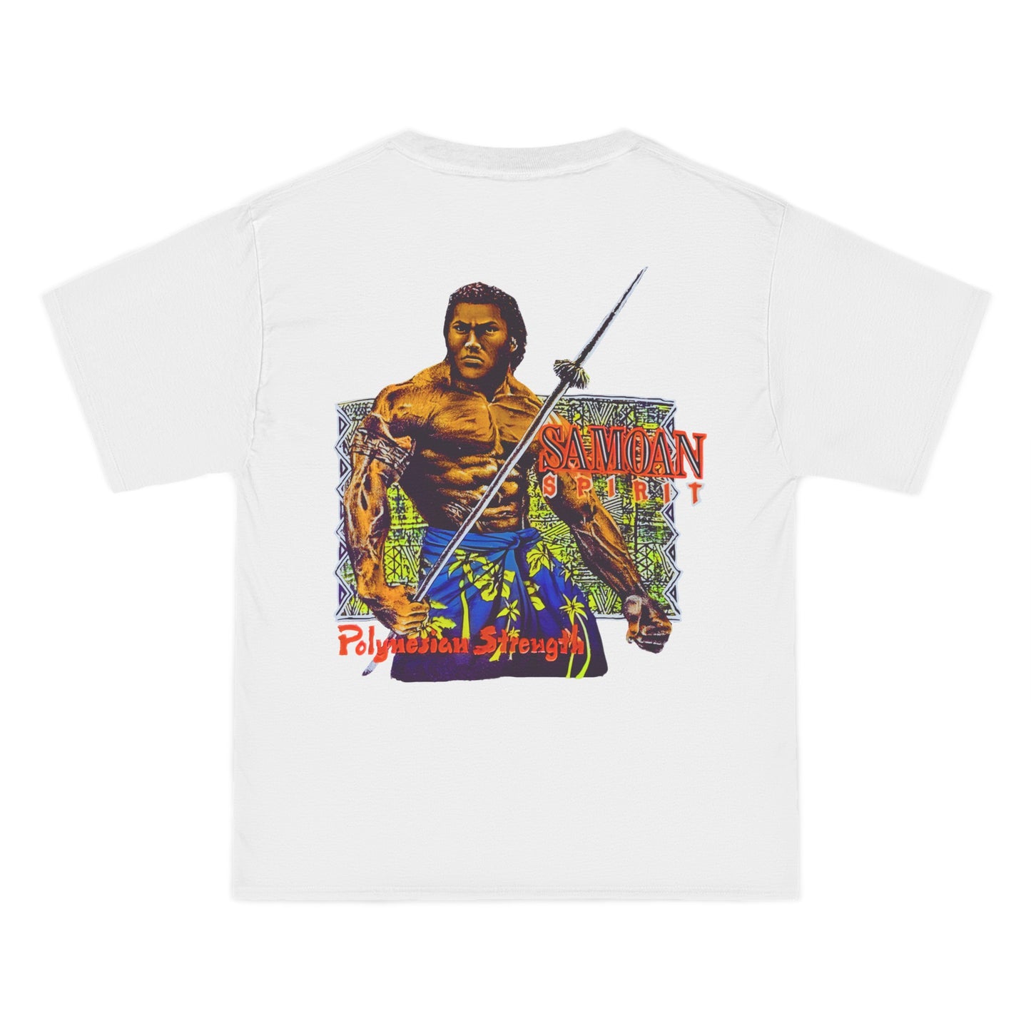 Samoan Strength Samoan Spirit Polynesian Strength Vintage Design 90s New Print Beefy-T® Short-Sleeve T-Shirt
