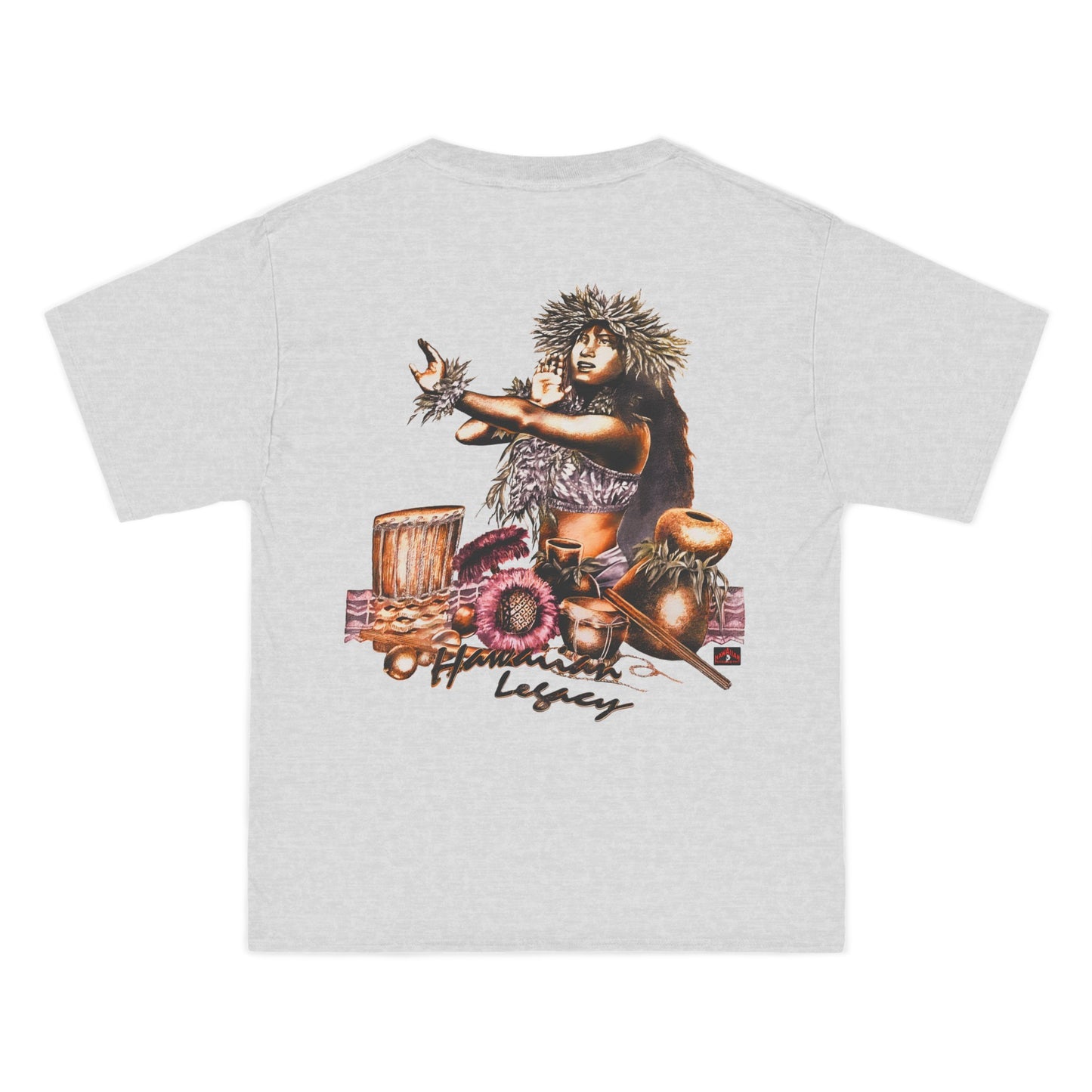 Hawaiian Strength Hawaiian Legacy Vintage Design 90s New Print Beefy-T® Short-Sleeve T-Shirt